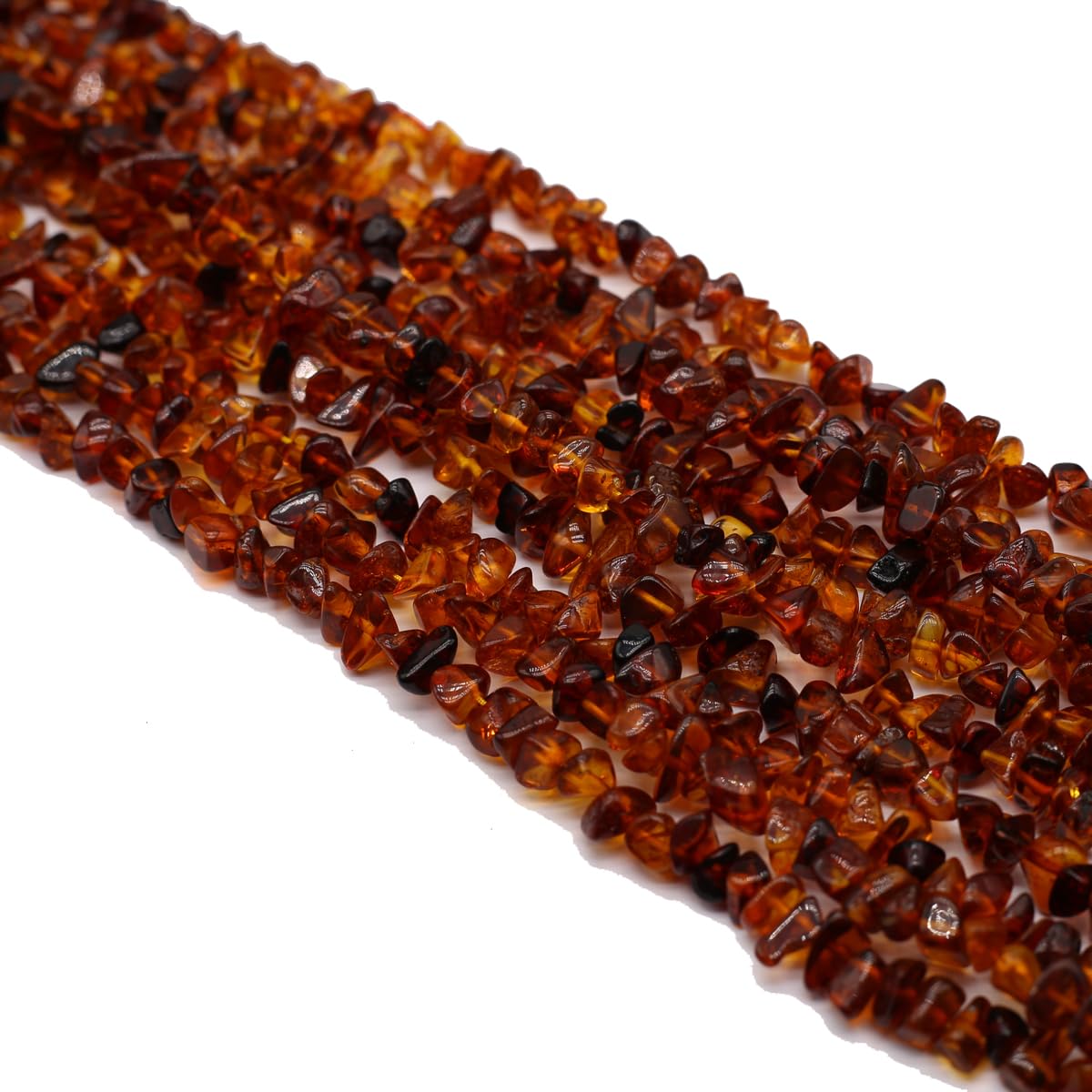 Perles ambre rouge pierre naturelle polie anti-éclats pour fabrication bijoux faciles