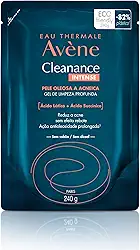 Avène Cleanance Intense Gel de Limpeza Facial Profunda Para Pele Oleosa com Ácido Lático e Ácido Succínico que Reduz 86% da Acne e 83% dos Poros, Evita Efeito Rebote e Ação Antioleosidade Prolongada, Antiacne 240g