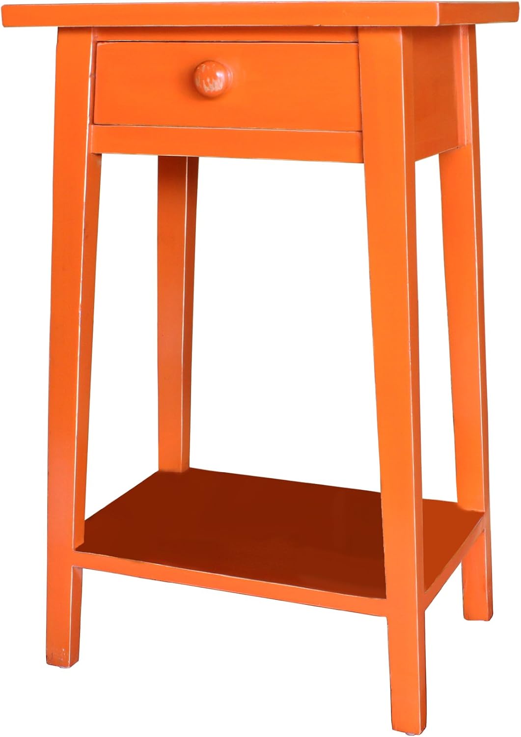 Antique Revival Laurelei Side Table, Orange Home & Kitchen