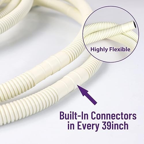 Miniatura 4 de Mxclimate Manguera de drenaje de aire acondicionado de 20 pies para sistemas de bomba de calor de CA mini split sin conductos, resistente a los