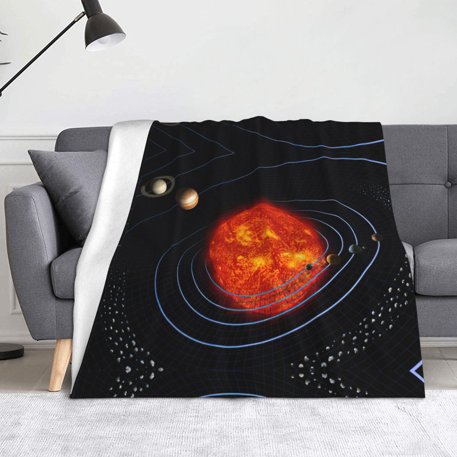 Couverture système solaire galaxie, cadeau idéal voyage et camping