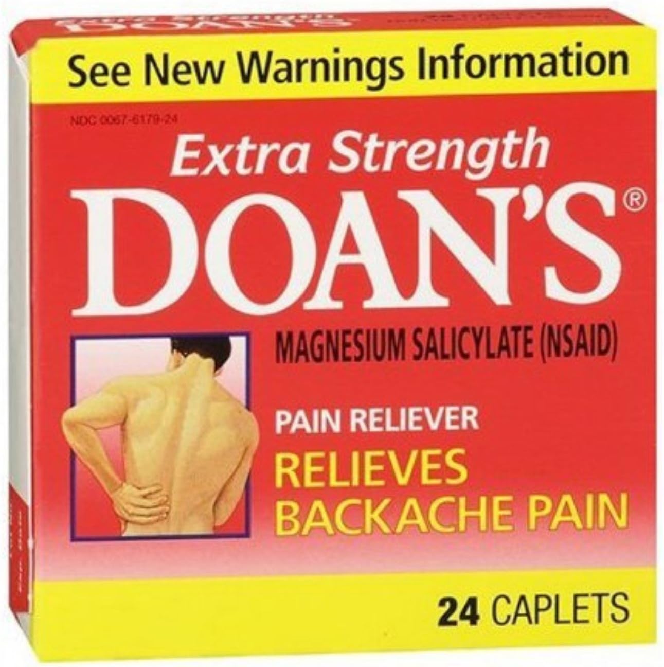 Doan's Extra Strength Pain Reliever, Caplets 24 ea (Pack of 11)