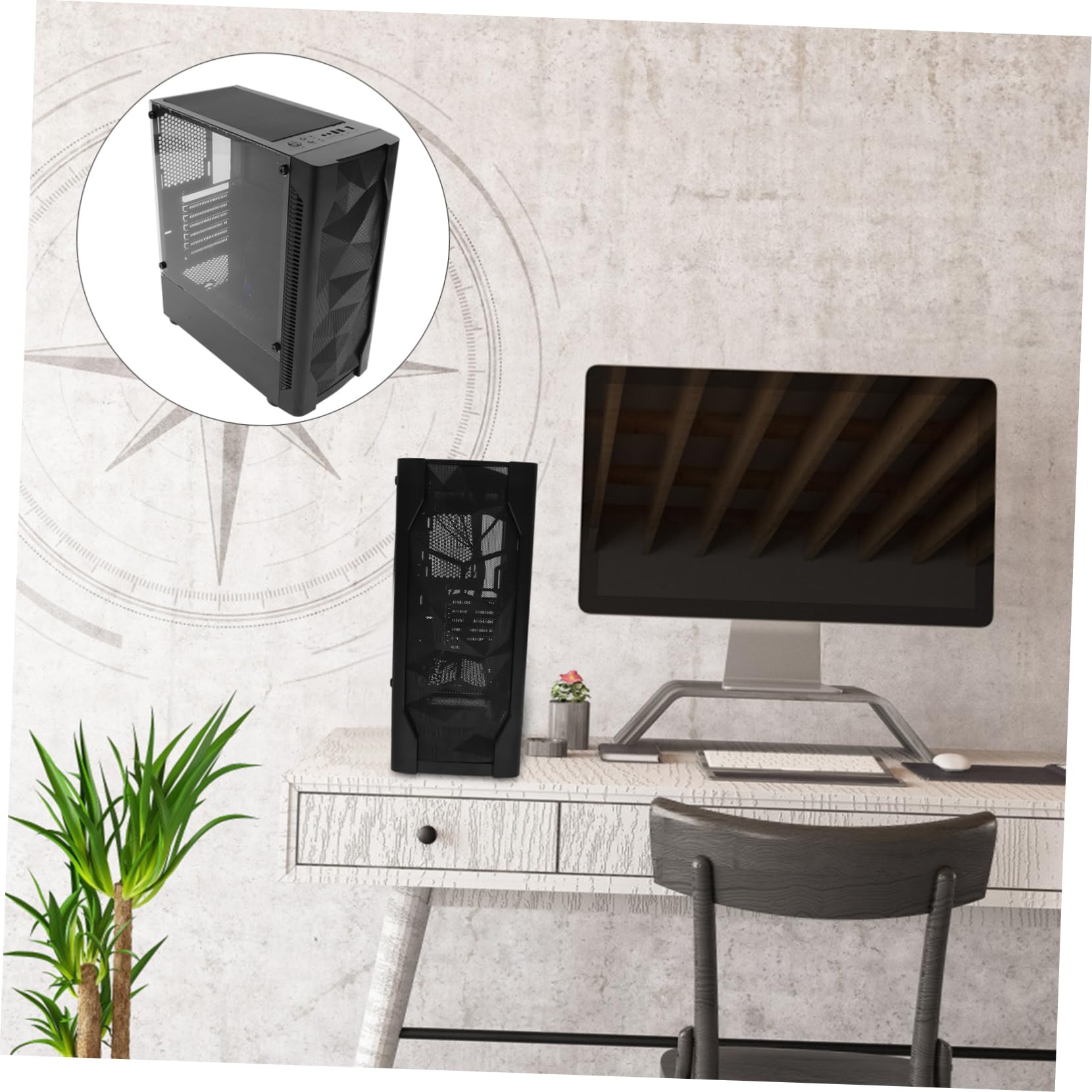 Amazon.co.jp: CAXUSD 全面透明水冷式ゲーミングPCケース×ATX 
