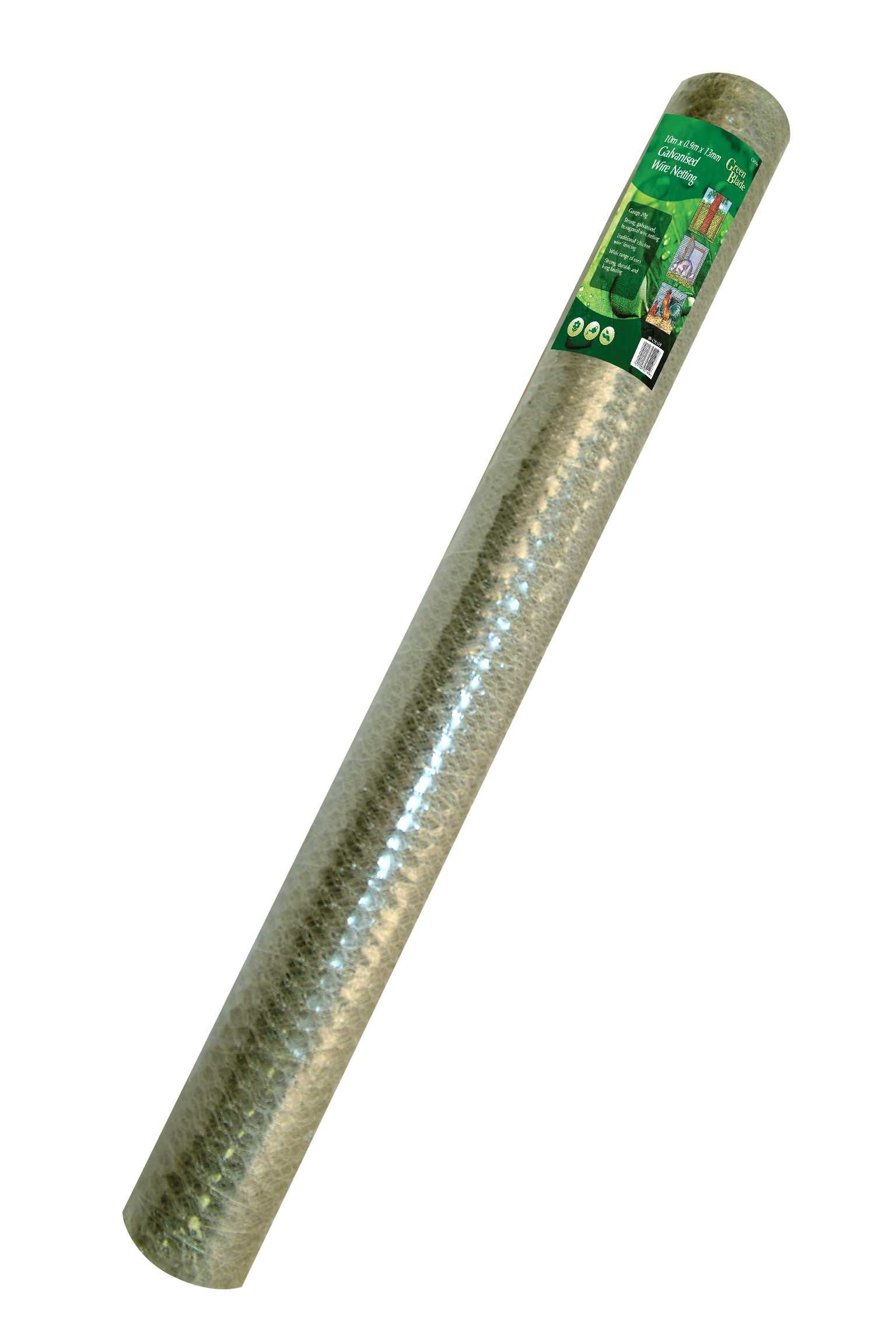 Green Blade Chicken Wire 10M Galvanised Garden Netting 0.9M X 13Mm