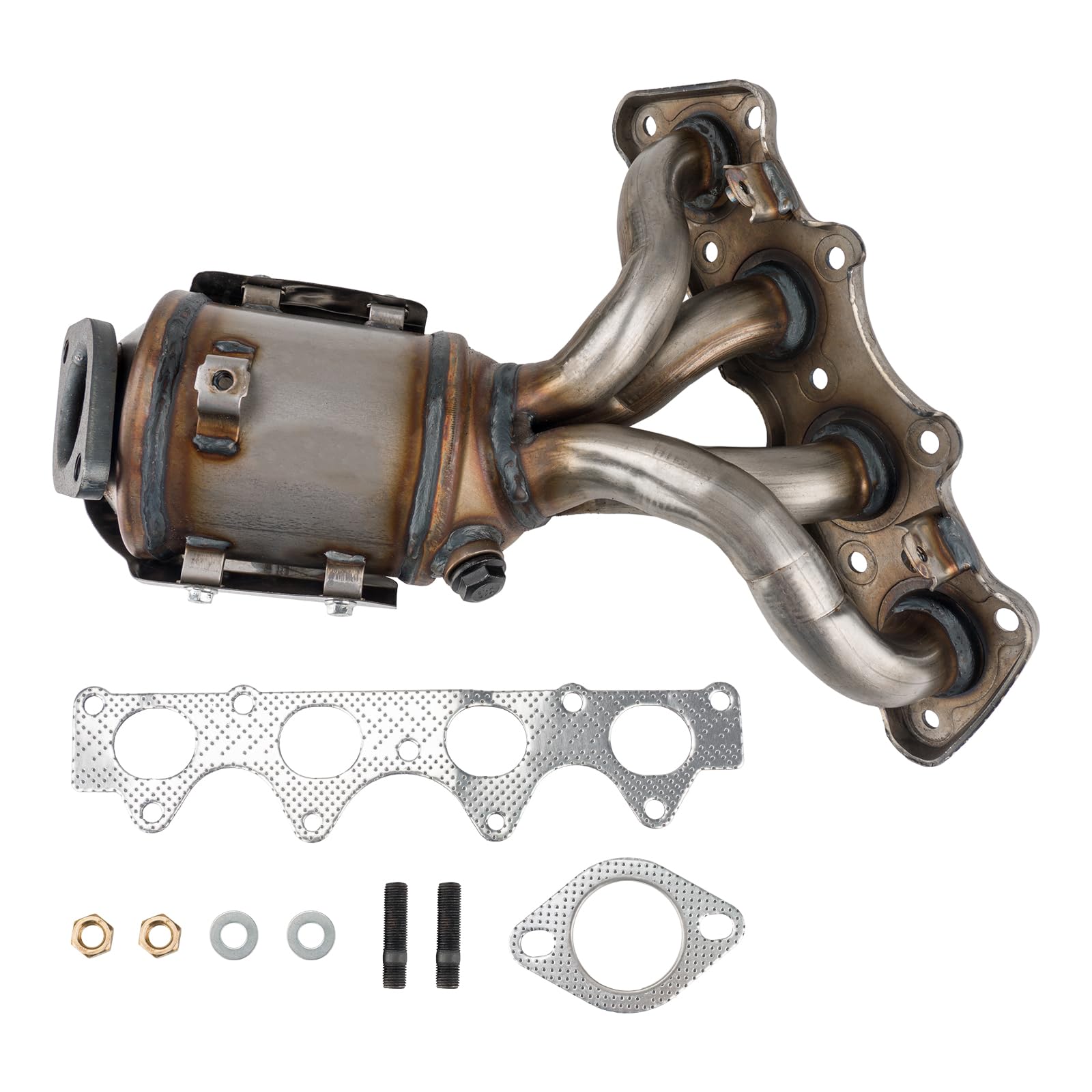 KAC Catalytic Converter for 2012-2019 Soul 1.6L, 2011-2019 Accent, 2012-2019 Rio, 2012-2017 Veloster 1.6L Catalytic Converters Kit Direct-Fit