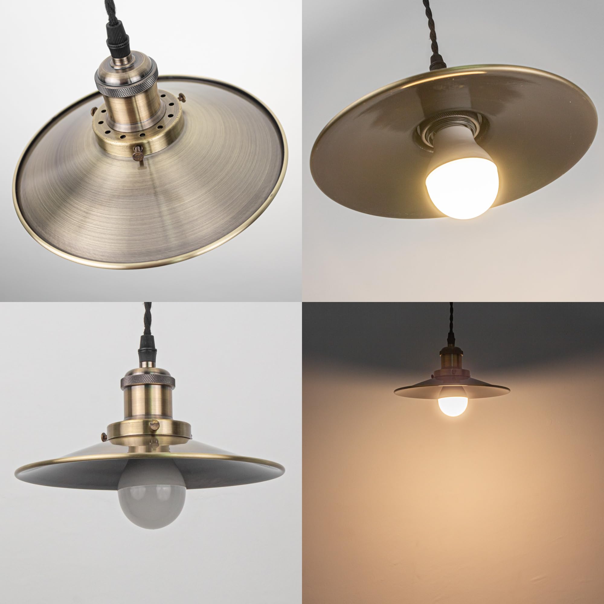 Industrial Klemmleuchte mit 2,5 Schalterkabel, Einstellbar Clip auf Schreibtisch Leselampe,Dimmbar Clamp Nachttischlampe mit Flexarm für Schreibtisch Nachttisch Regal Bronze- TD/2773