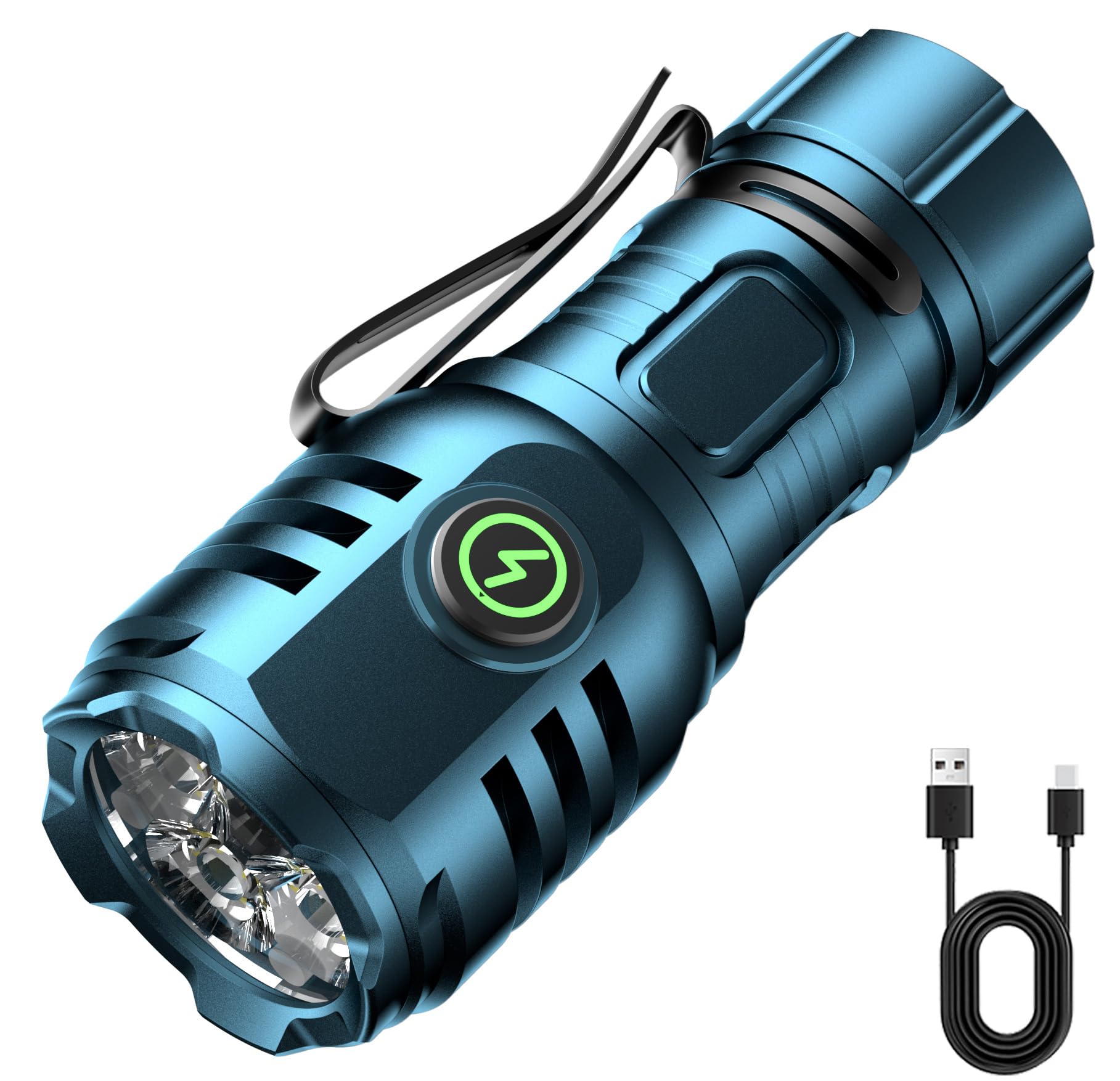 Rechargeable Flashlight Mini LED Handheld Torches Extremely Bright