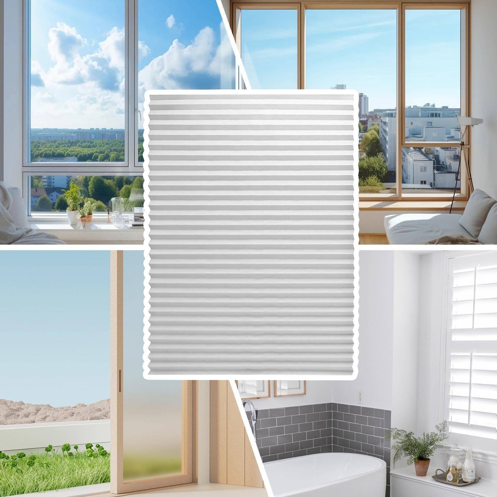 Cordless Window Coverings Shades, Sunshade Blocking Blinds, 23.62x70.87 Inches Portable Privacy Protection Window Blind, Ideal for Bedroom Kitchen Apartment Rv Vehicle Home