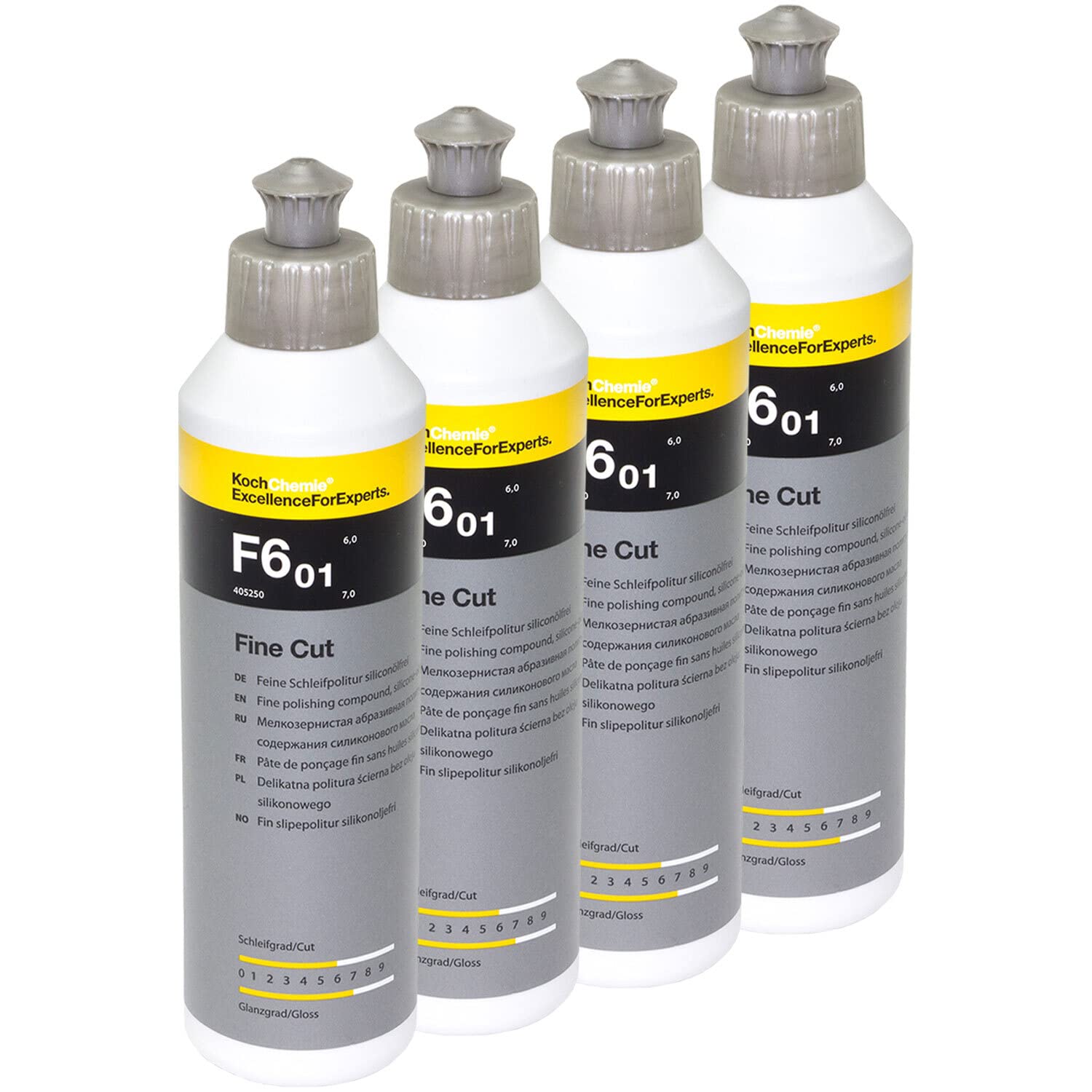F6.01 Koch Chemie - Pulido fino sin aceite de silicona, 4 unidades de 250 ml