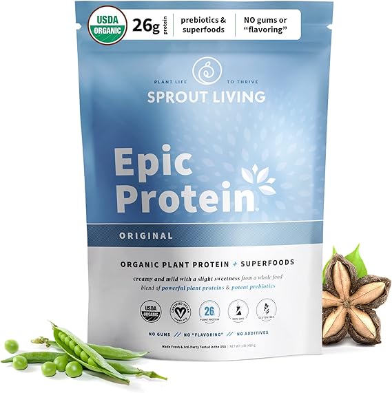 Sprout Living, Epic Protein, Plant Based Protein