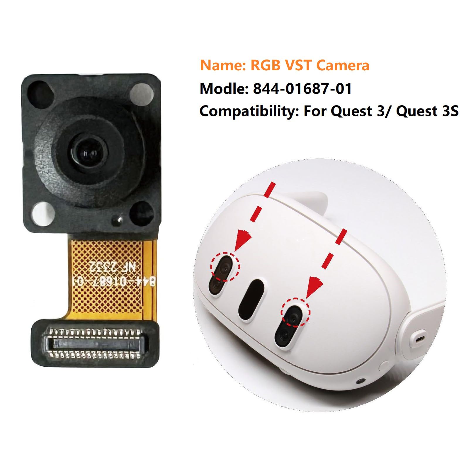 Amazon.com: VicRole Replacement RGB VST Camera for Meta Quest 3