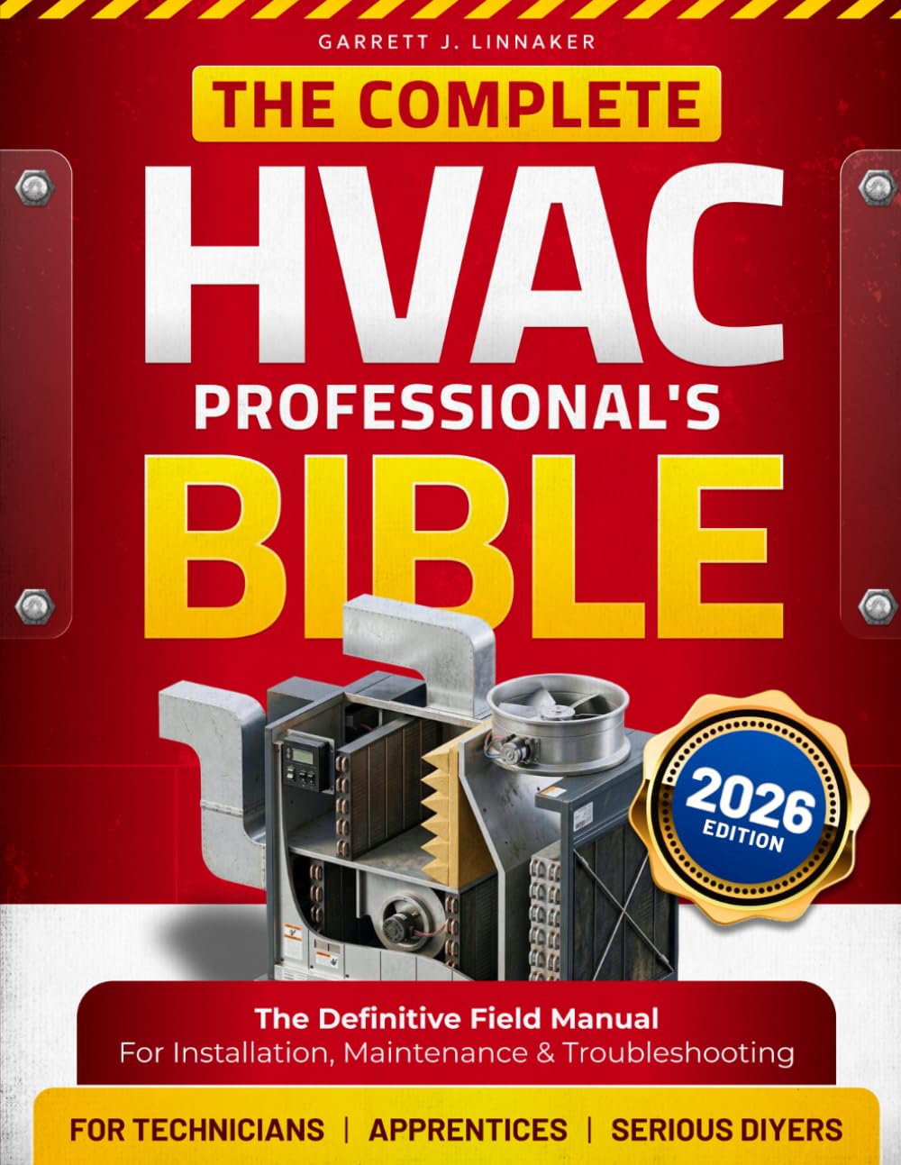 The Complete HVAC Professionals's Bible: The Definitive Field Manual for Installation, Maintenance & Troubleshooting for Technicians, Serious DIYer & Apprentices