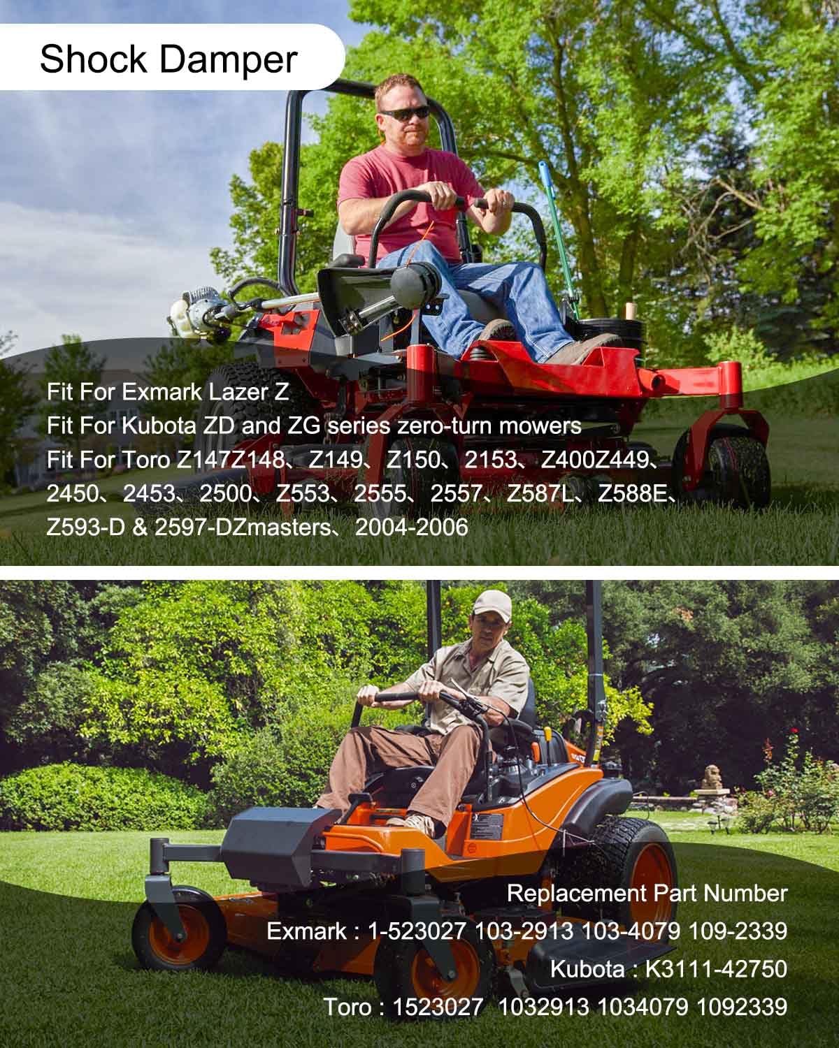 Stoßdämpfer Für Exmark Lazer Z, Kubota ZD/ZG & Toro Z Masters – Robuster Ersatz Für Rasenmäher