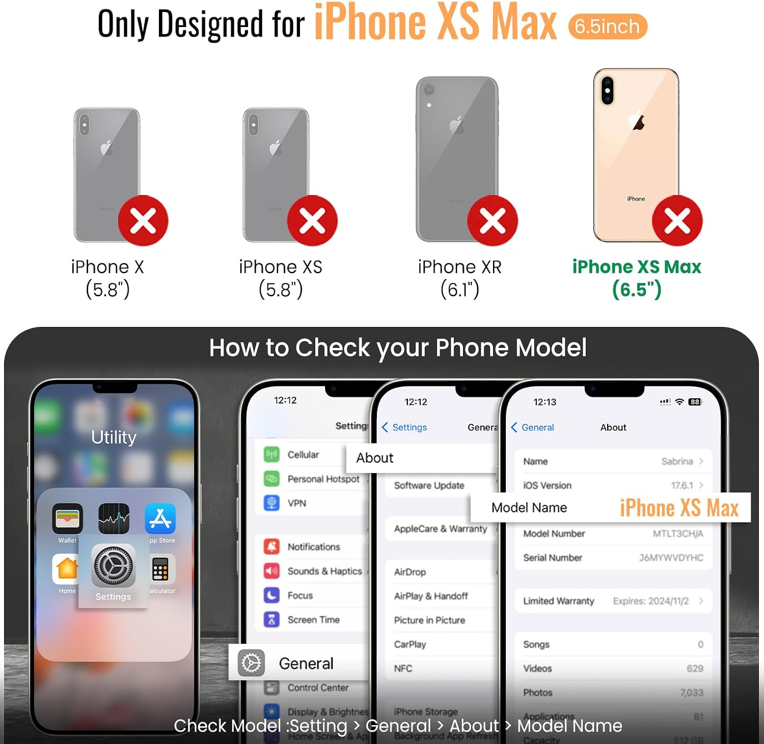 for Wallet Case for iPhone Xs Max, Compatible with MagSafe and RFID Blocking 2-in-1, Removable PU Leather Stand Shockproof Case, Bi-fold Wallet Flip Case for iPhone Xs Max 6.5" - Fiber Black image 2