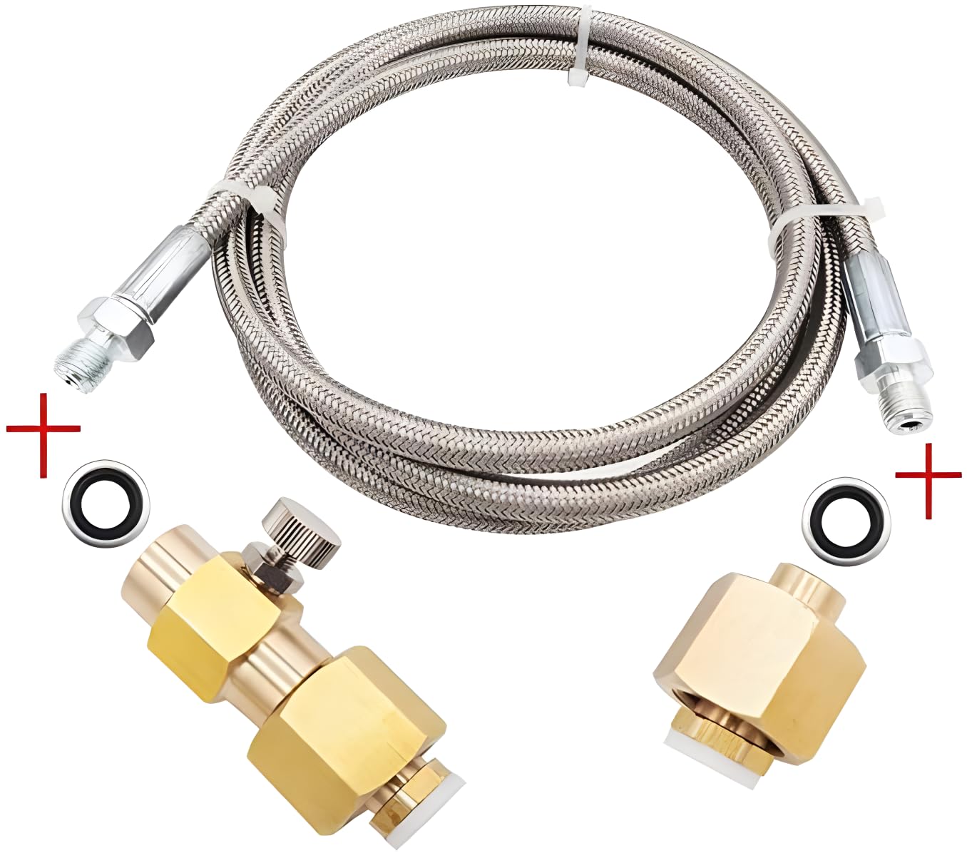 Adaptateur CO2 2 En 1 Mini Régulateur De Gaz CO2 Soda Manomètre Avec Adaptateur 3/8 Pouces Vers Tr214 Pour Sodastream 72308942