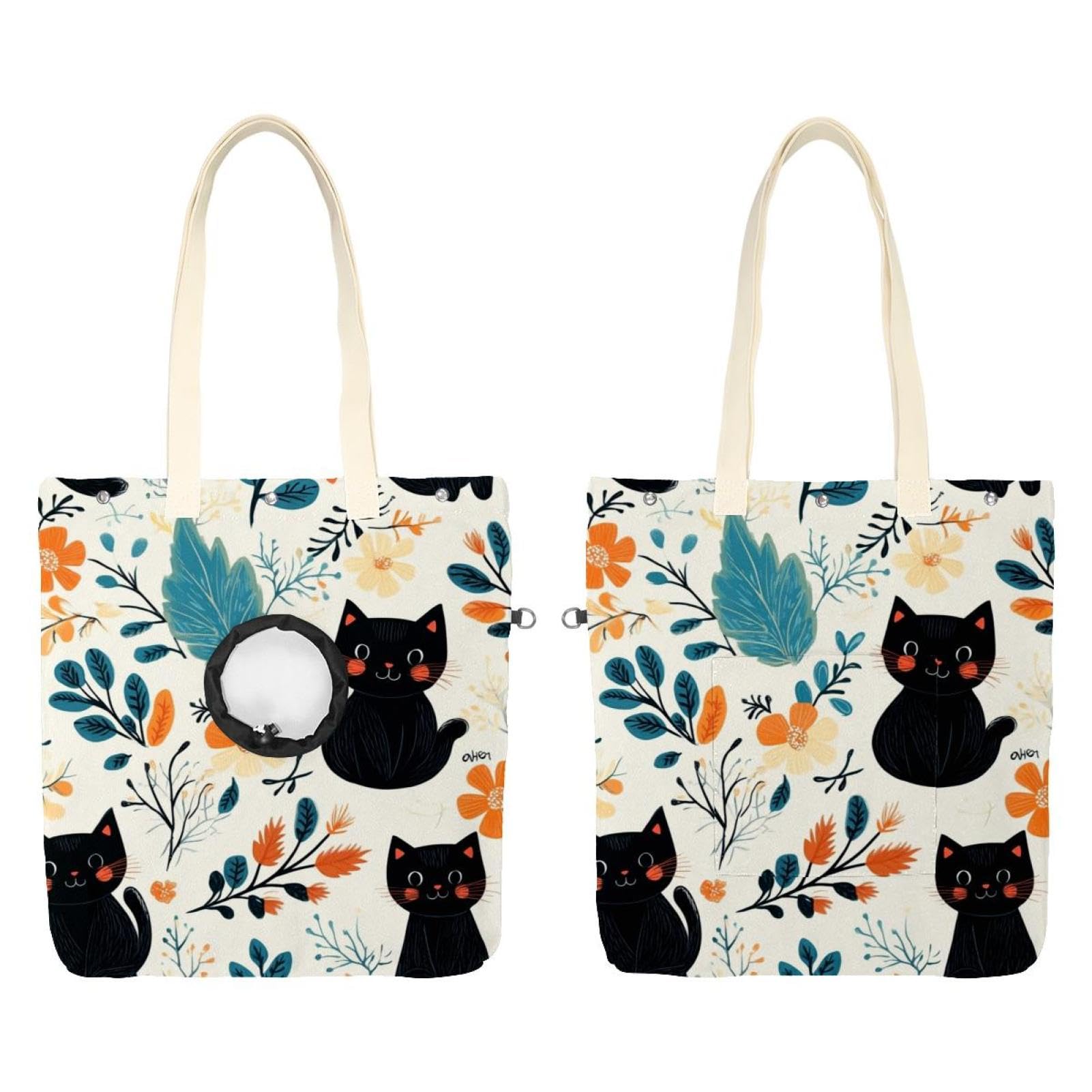 Bolsa de hombro de lona para mascotas: viaja siempre cerca del corazón de tu gato