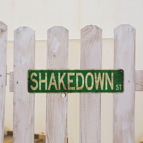 Miniatura 7 de Shakedown - Letrero de camino retro con texto en inglés "Street Signs" de 4 x 16 pulgadas, decoración de pared de aluminio para cueva de hombre,