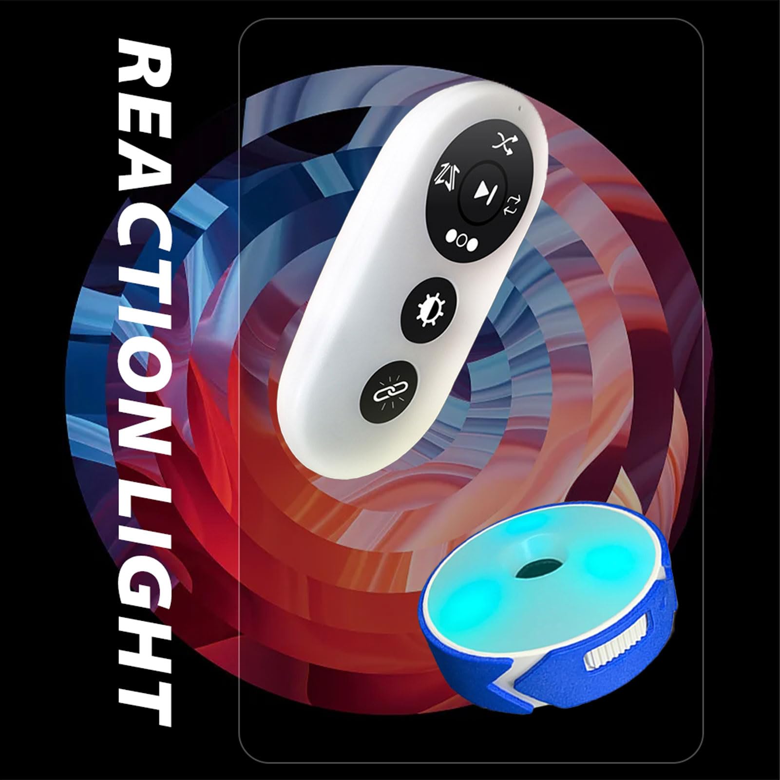 Luces de Entrenamiento de reacción, Juego de Entrenamiento de Agilidad Mejora la Velocidad, Control Remoto multimodo, lámpara 3.4.6.8.10 opcion(Size:8pcs,Color:Rojo)