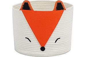 Orange Fox Storage Basket - Nursery Decor and Organization Buddy