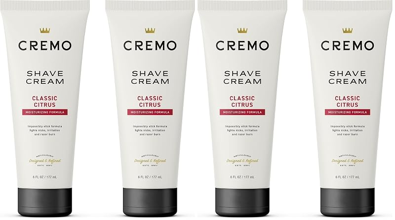 Cremo Creme de Barbear Masculino 177 mL, Pacote com 4