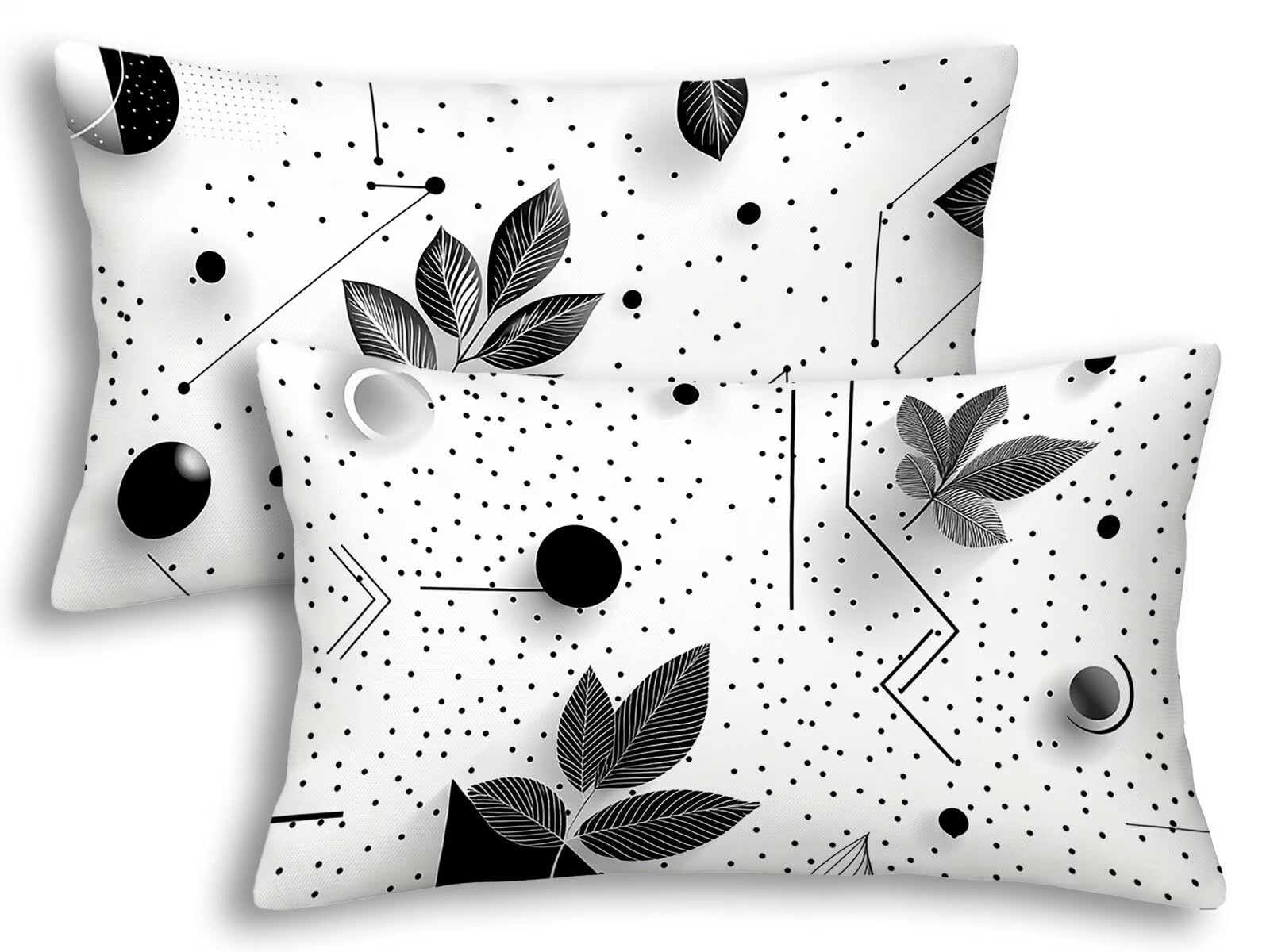 Housse coussin extérieur imperméable 40x80 rectangulaire tissu premium