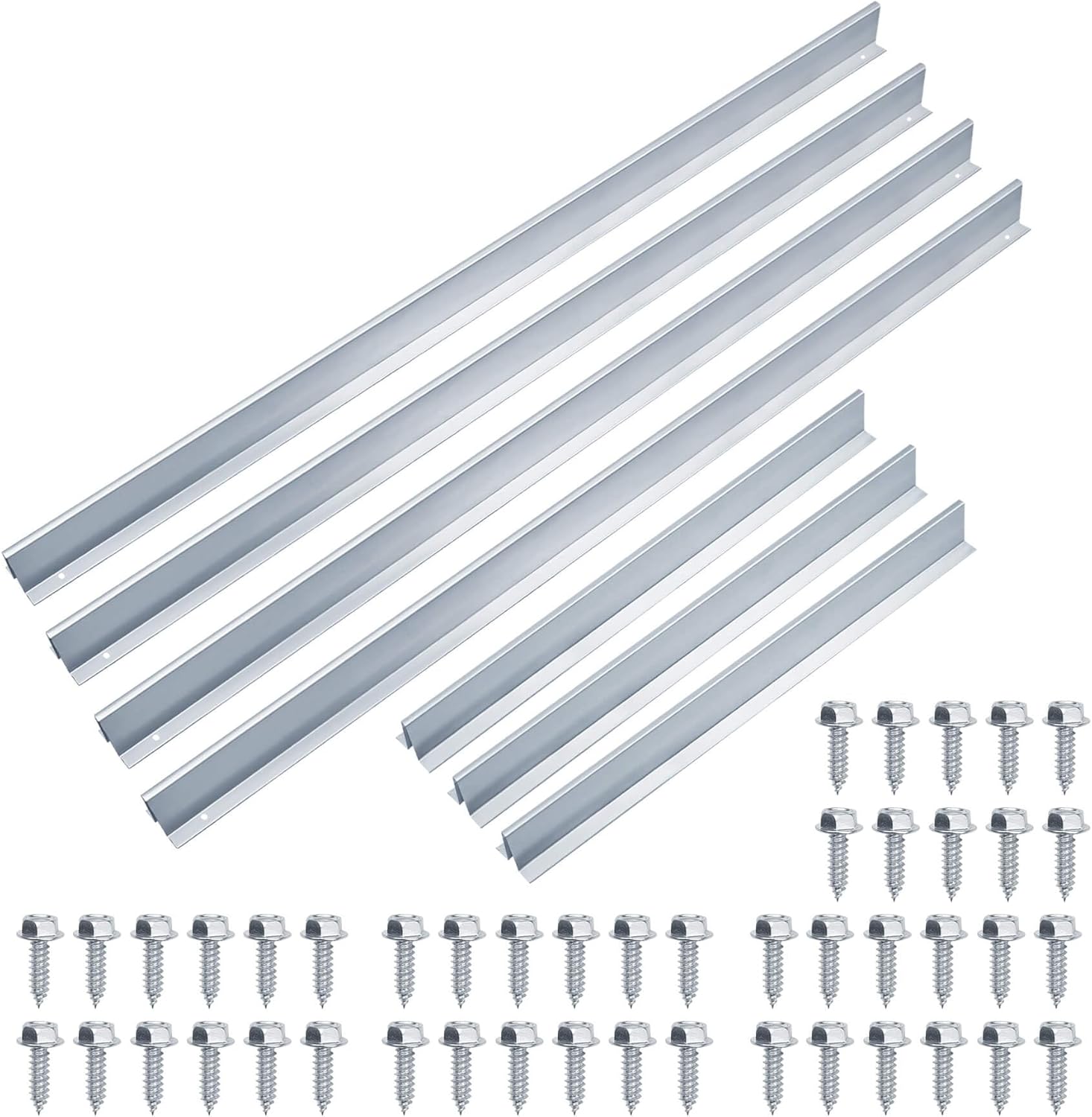 Wulankd 16FT Garage Door Reinforcement Bracket, Heavy Duty Steel Garage Door Hurricane Strut Beams, 22 Thick Steel,Screws Included