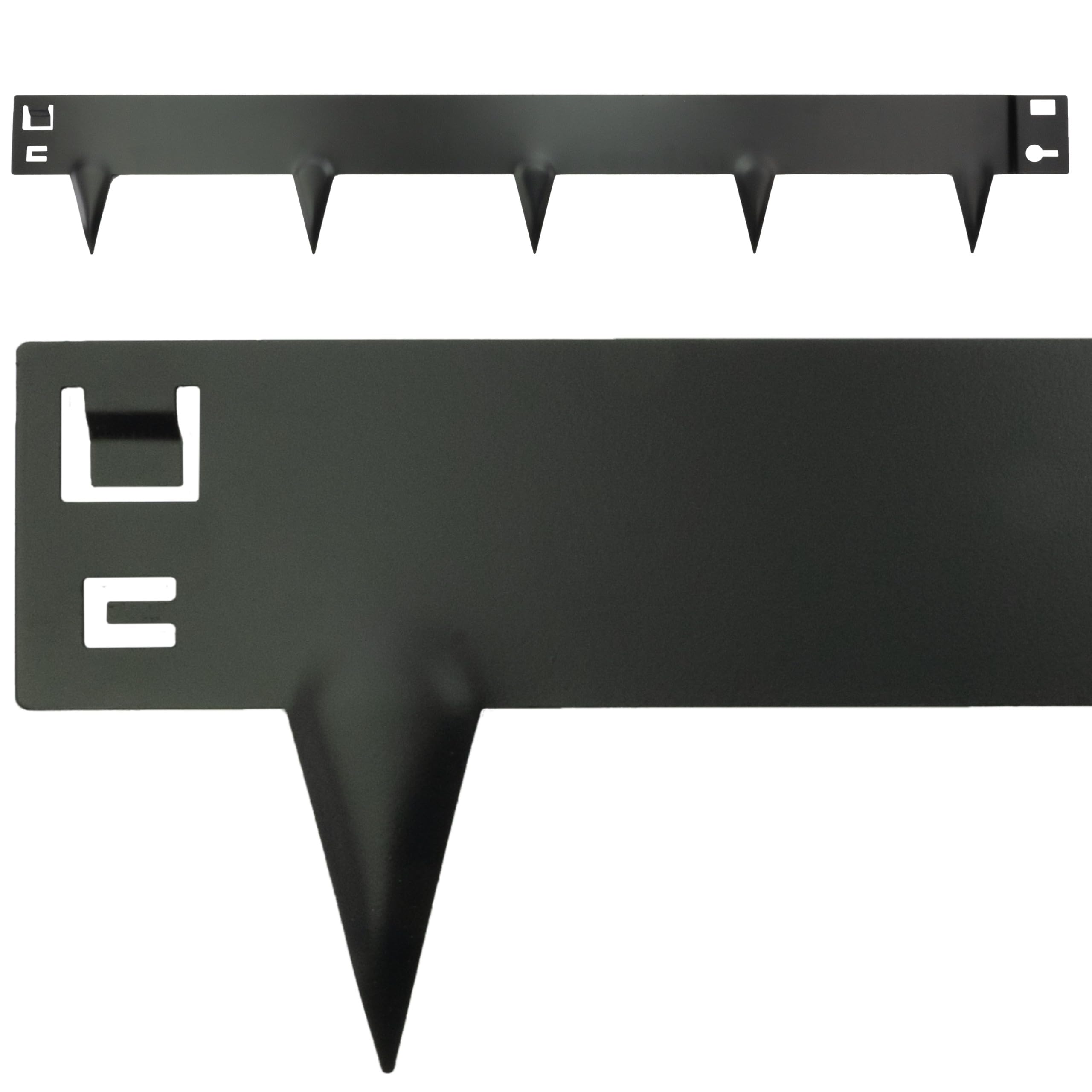 Rasenkante Metall Anthrazit 6m – Beeteinfassung Metall, Beetumrandung Stahl 16cm hoch, Rasenkanten Anthrazit, Mähkante Schwarz, Beetbegrenzung, Rasenbegrenzung