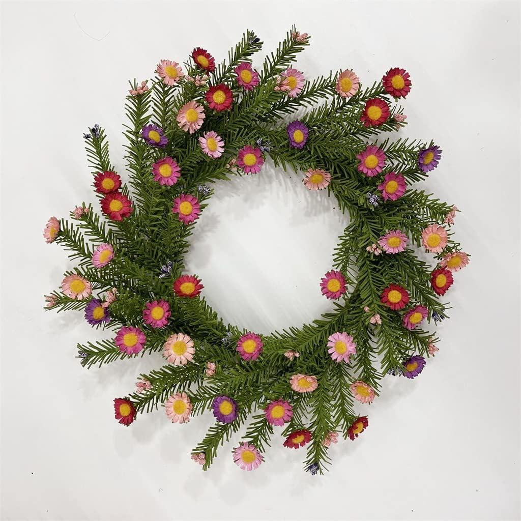 Small Daisy Wreath Door Decoration Hanging Wall Handicraft Home Gifts