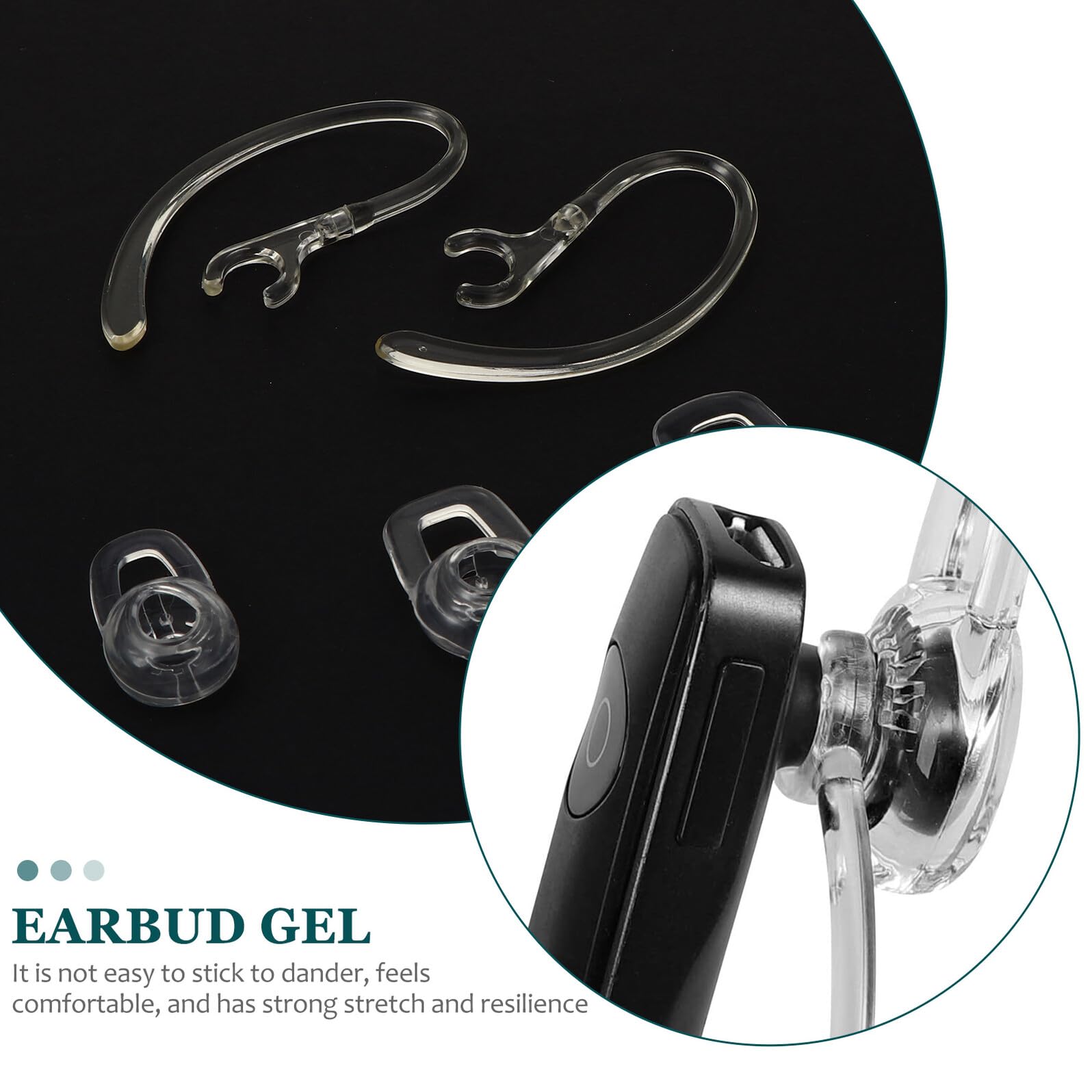 SHINEOFI 3 set Tappi Per Orecchie Punta Per Auricolari Ganci In Schiuma Per Auricolari Gancio Per Orecchie Ricambio Sintetico 20 pezzi * 3