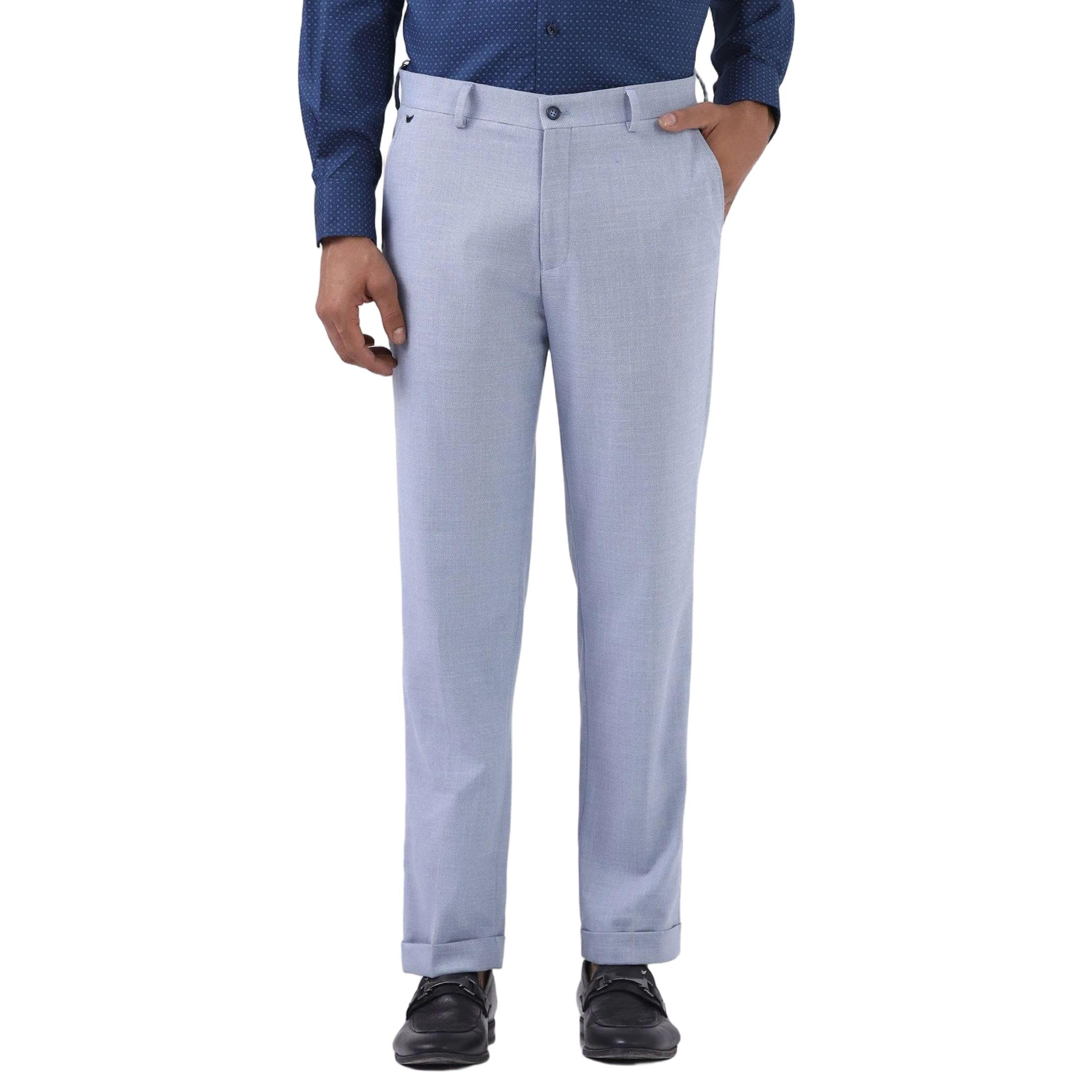 blackberrys Men's Poly-Blend Solid Slim Fit Formal Trousers-picture-32