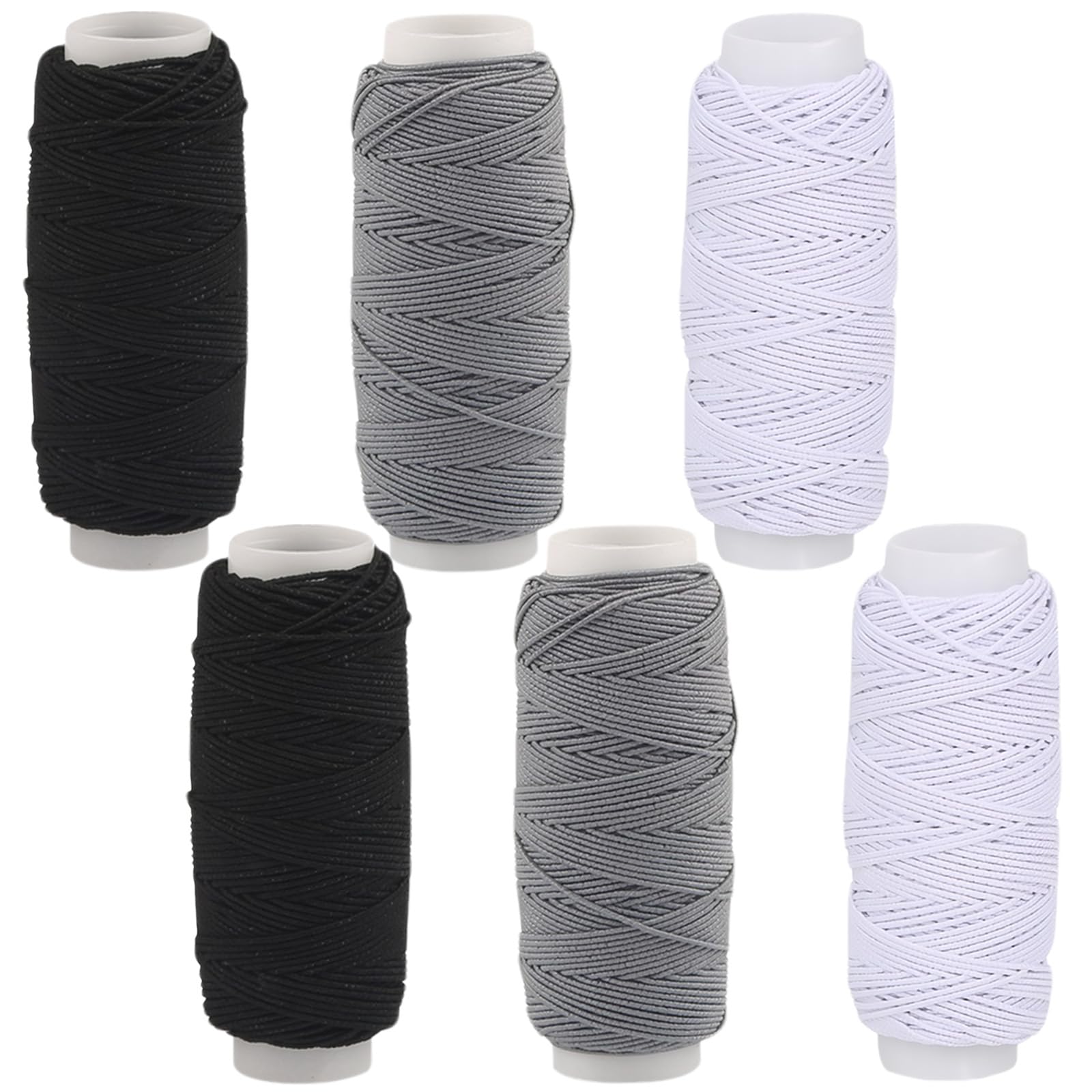 Lot De 2 Fils à Coudre élastiques, 30 M Chacun, Fil
