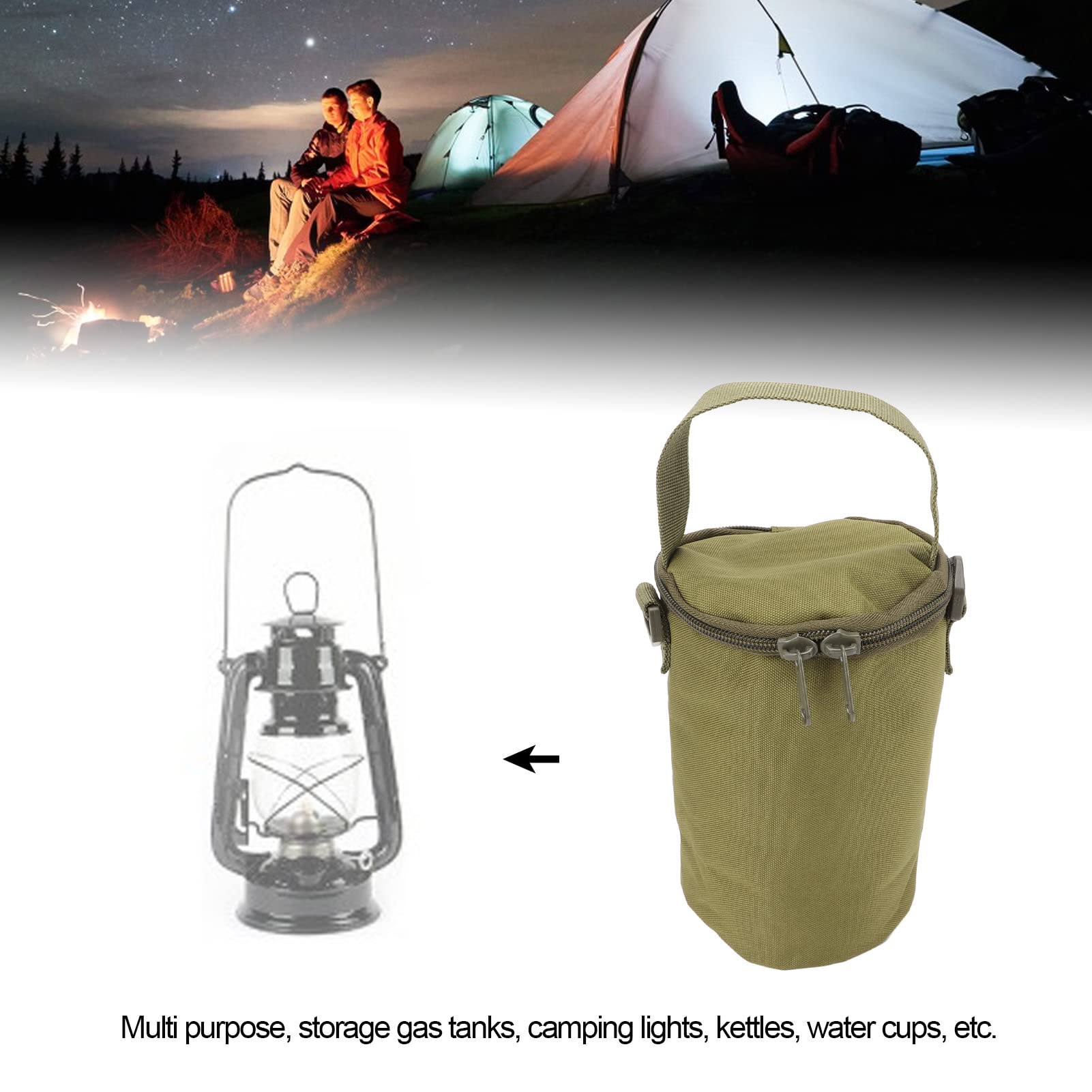 Sac De Rangement Robuste Pour Bouteilles De Gaz De Camping - Nylon 1000D, Bandoulière, Grande Capacité