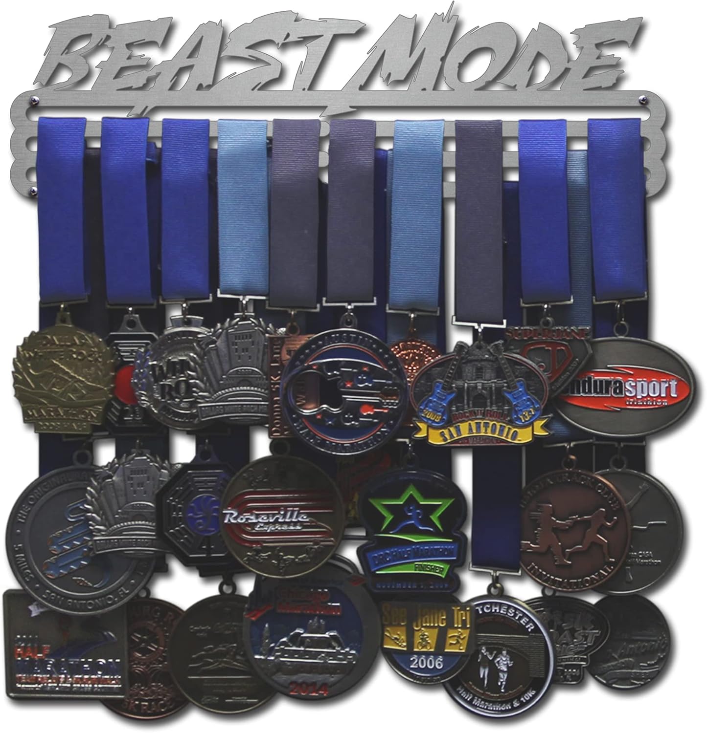 Allied Medal Hangers - Beast Mode - 12" Wide with 3 Hang Bars - Multiple Variations Offered - Medal Award Holder Display Rack (12" Wide with 3 Hang Bars)