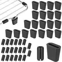 40 PCS Heavy-Duty Kitchen Sink Rack Wire Protective Feet, Rubber Feet for Sink Grid, Non-Slip Bumper Replacement Parts for Sink Grate, Kitchen Wire Protective Rack Black