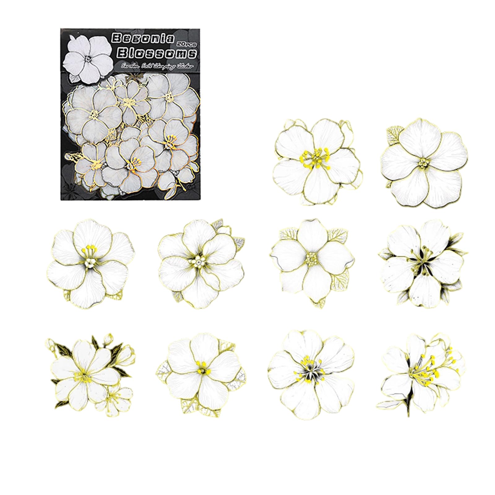 ordinarYone Artistic Scrapbooking Stickers Scrapbook Accessories Sticker, Waterproof Decorative Stickers for Scrapbooking, Letters