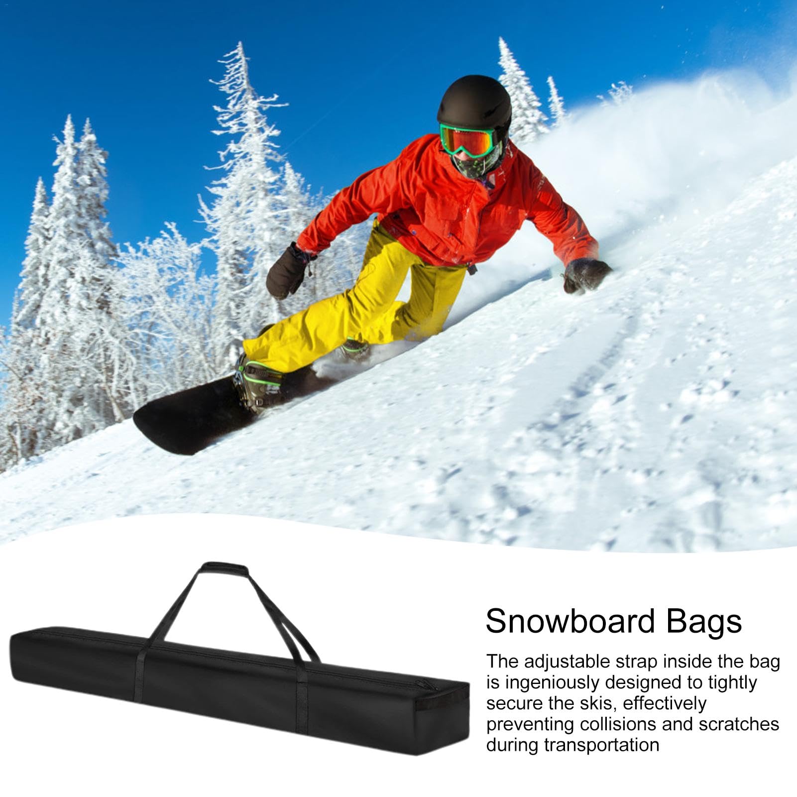Borsa Per Snowboard Impermeabile E Pieghevole, Protettiva Per Sport Invernali, Adatta A Uomo, Donna E Ragazzi