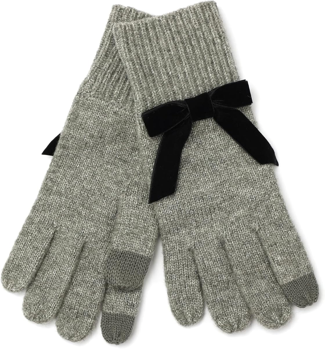 Women's Velvet Bow Knit Glove