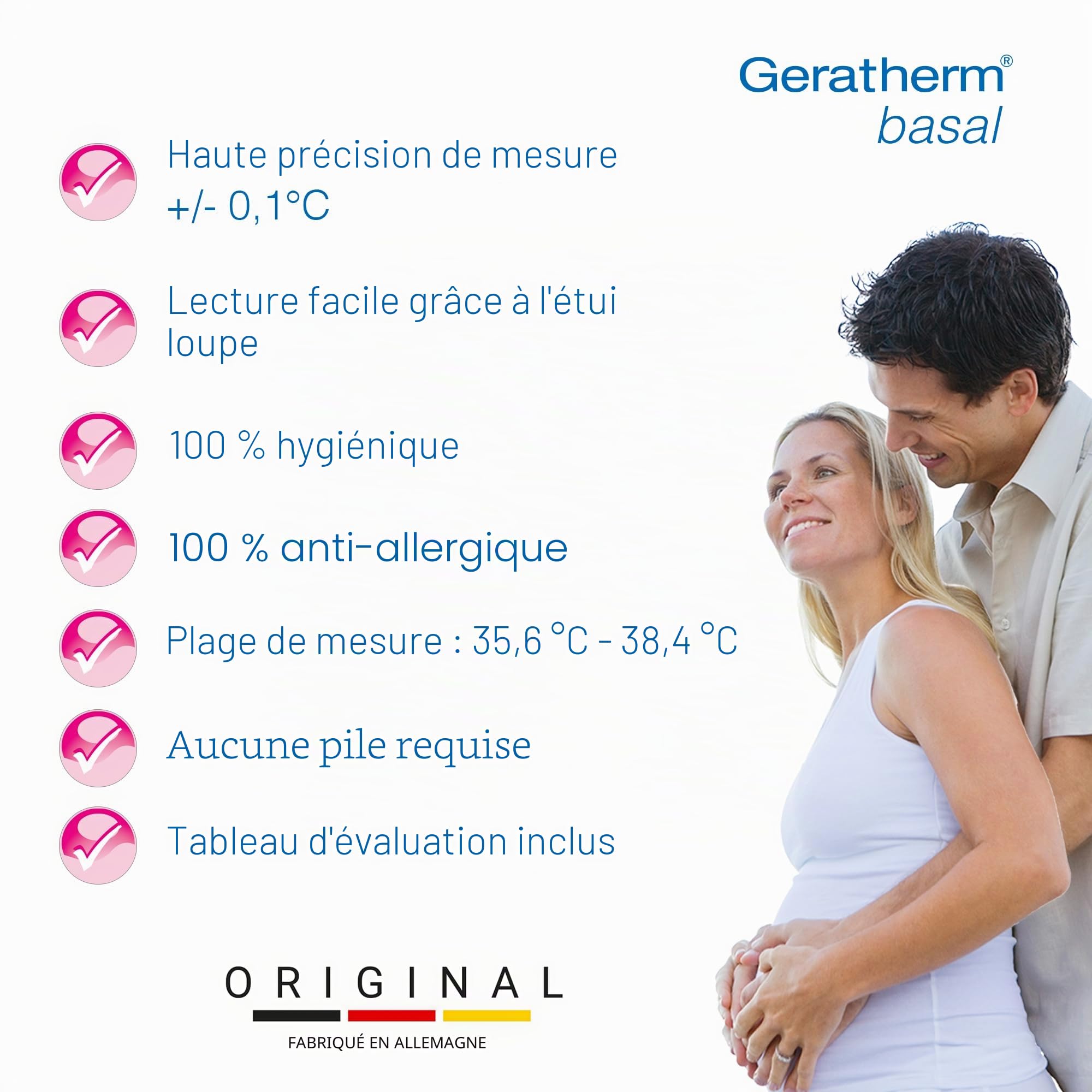 Geratherm Thermomètre basal analogique