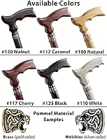 Vista 4 de Bastón de madera personalizado para hombre, Thor Viking, bastones y bastones hechos a mano de diseñador para caballero