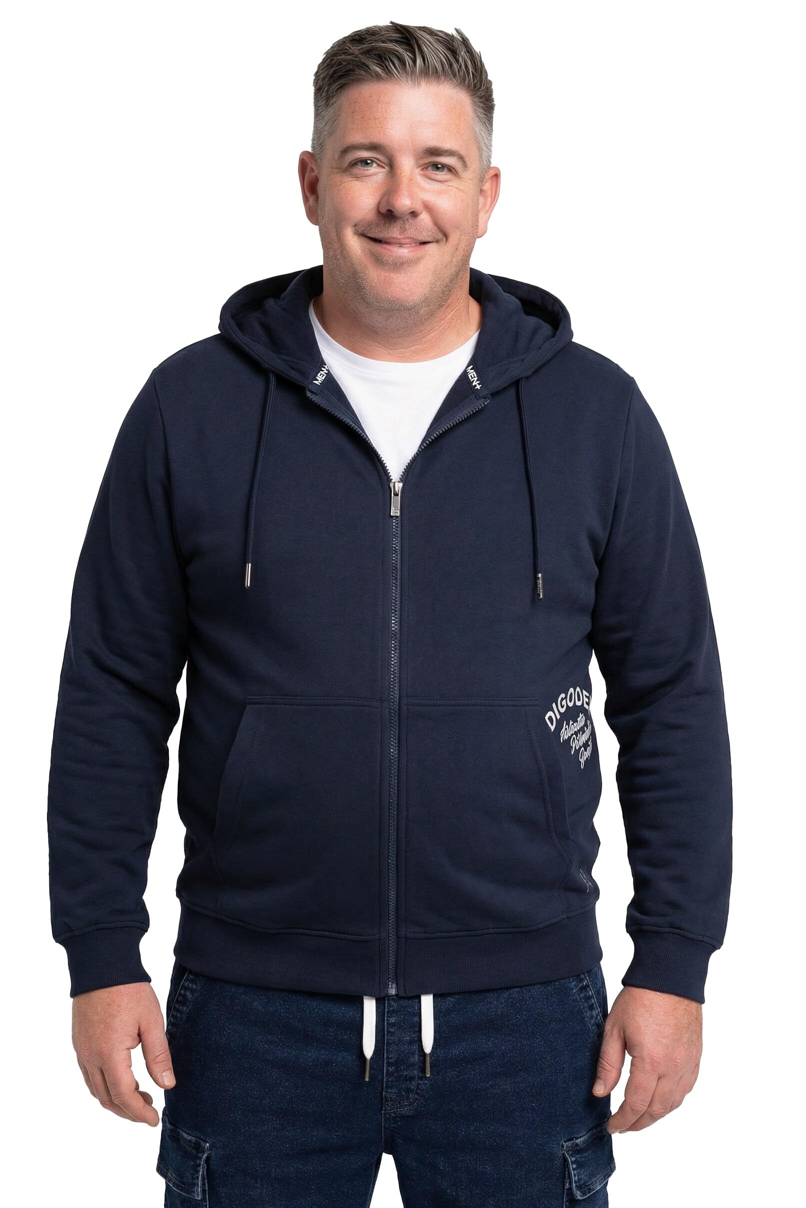 Men Plus Herren Sweatjacke