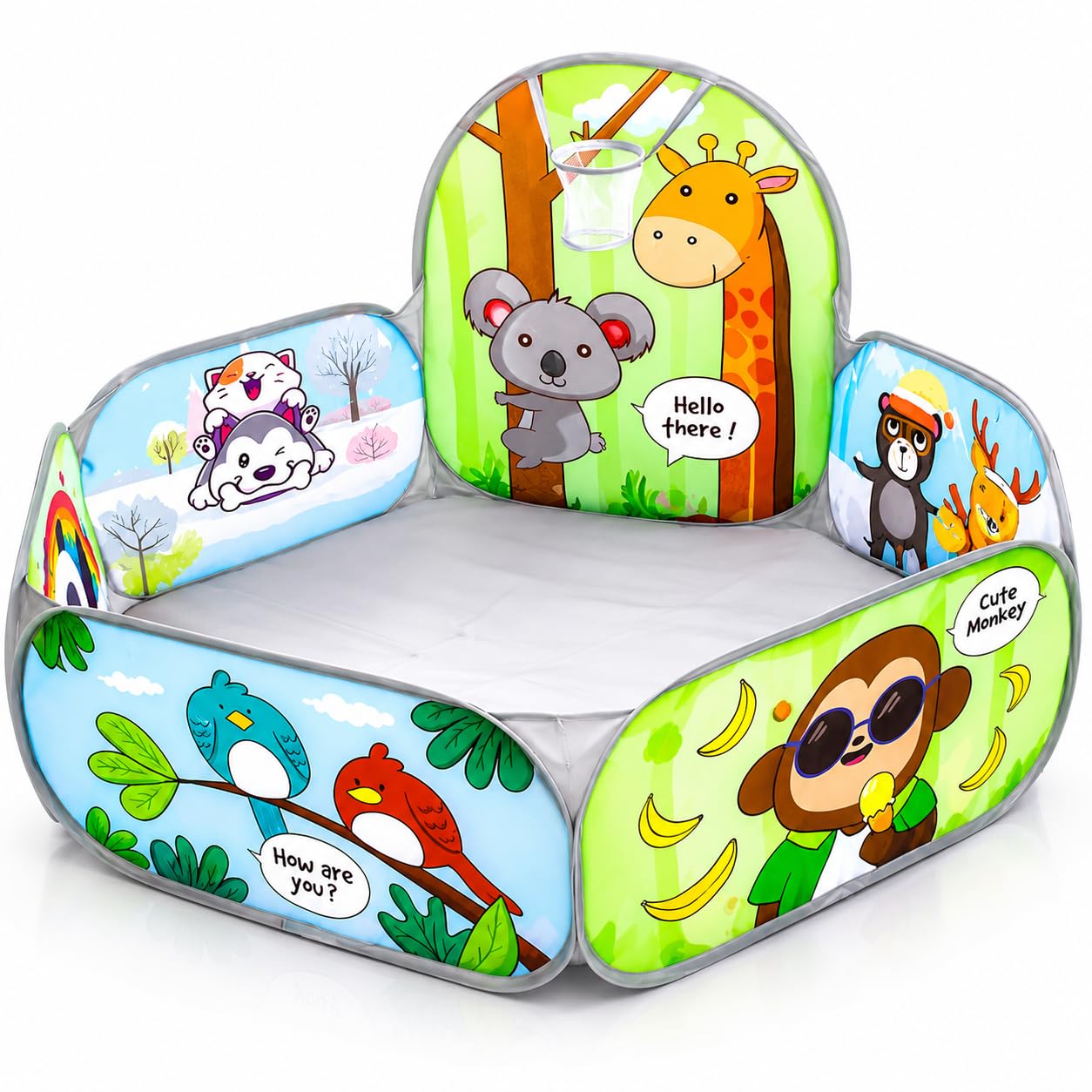Magicwand【Without Balls】 X-X-Large Size Mesh Multi-Colored Cartoon Theme Pop-Up Activity Basket Ball-Pool-image-46