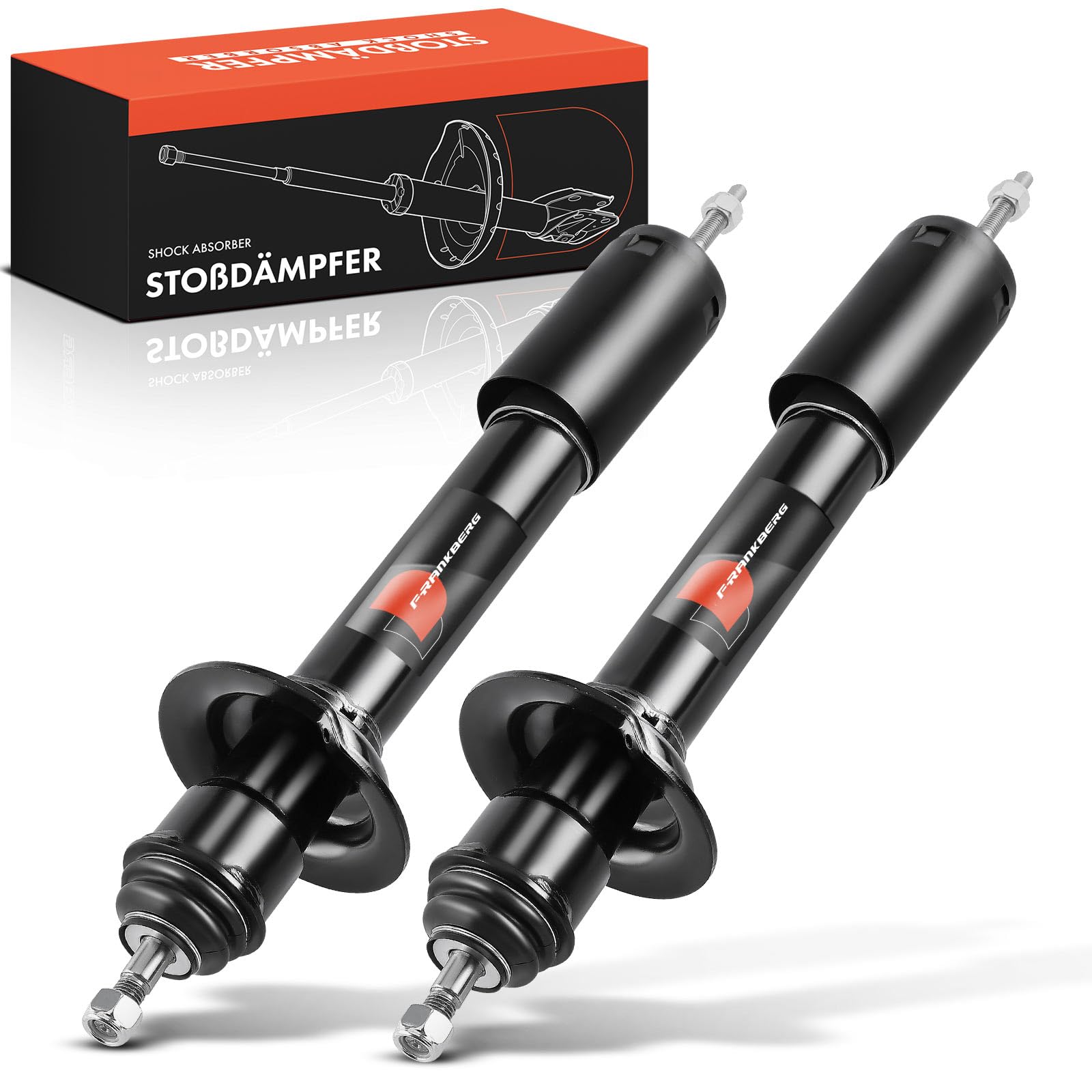 Frankberg 2 amortiguadores traseros de 366 mm a presión de gas 1633201313 | Compatible con: Clase M W163