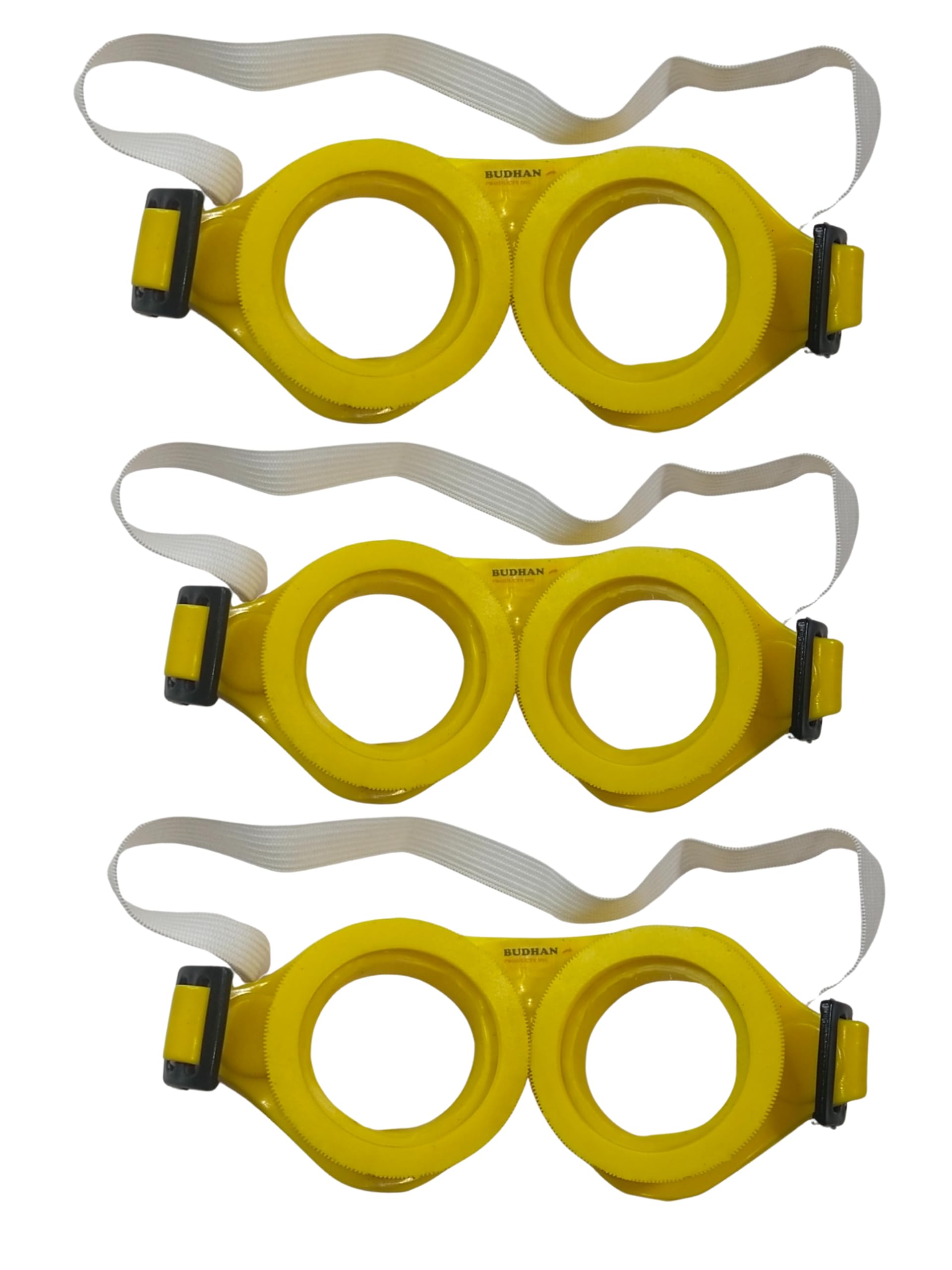 Safety goggles for men industrial, 3 Pcs, Polycarbonate, Yellow, Protects From Chemical Splashes, Clear Lens, Hardcoat, Transparent Goggles, Multipurpose For Industrial, Lab And Hospital