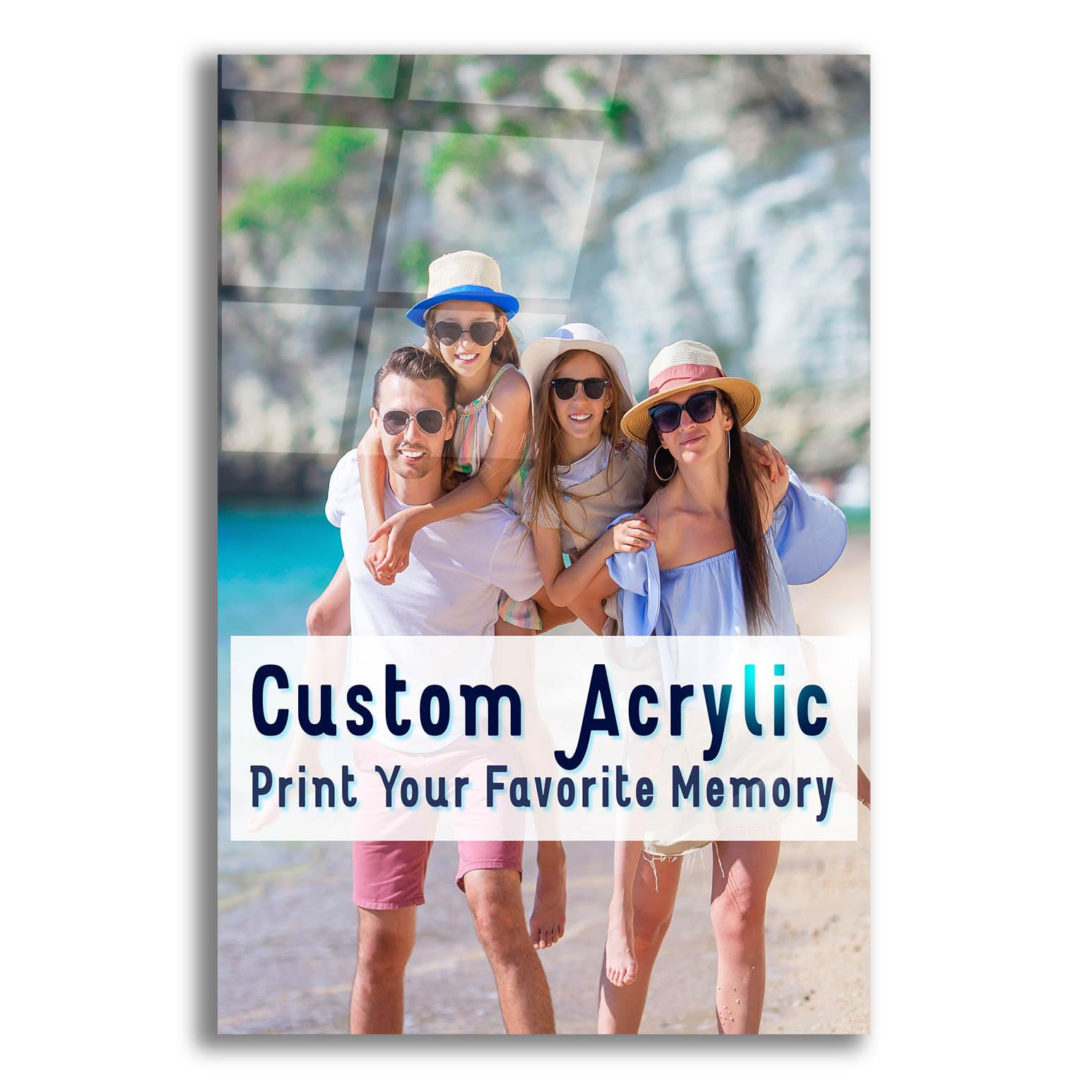 Your Photo or Image Printed on Custom Acrylic Wall Art, 12"x16" Vertical