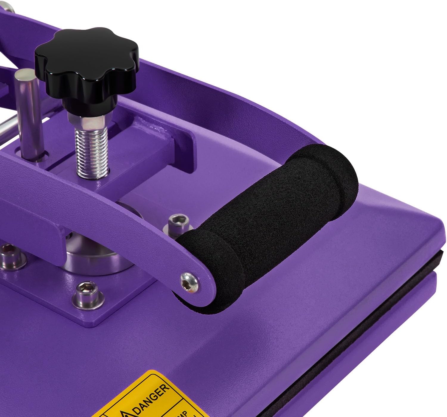 Heat Press Machine for T Shirts, 11.8 * 9 inches Modern Portable Heat Press Machine with Adjustable Time (0-999s) & Temperature (0-752 ° F), 700W Commercial Electric Heat Press Machine (Purple)