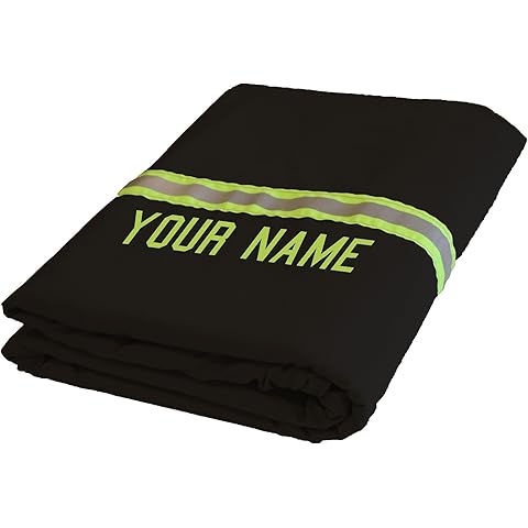 Firefighter Personalized Black Station Blanket 60