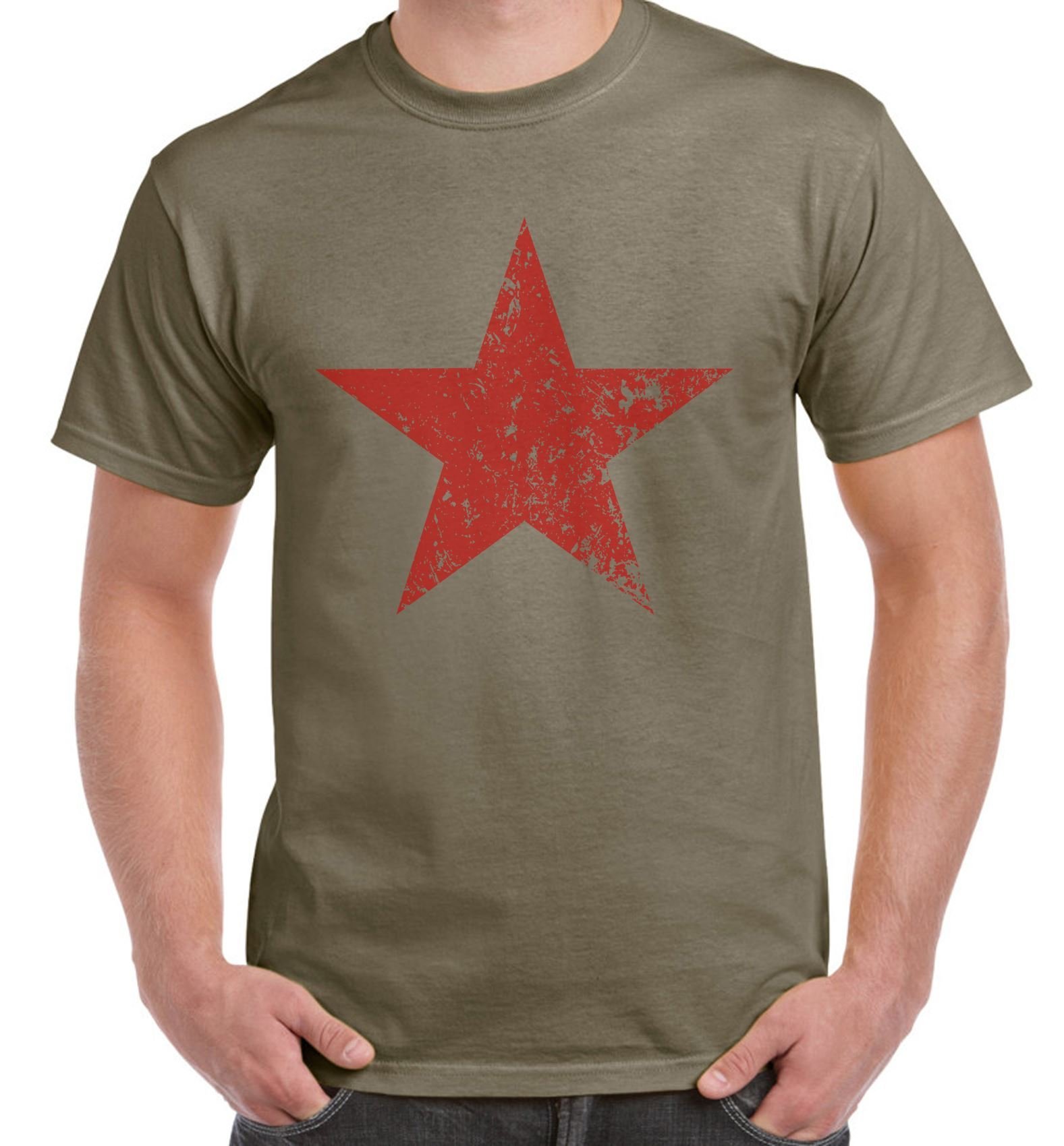 Red Communist Star Cuba Men's T-Shirt