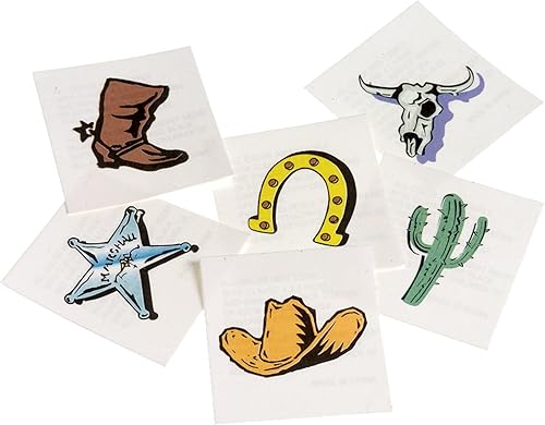 U.S. Toy Tatuajes temporales del oeste de juguete de EE. UU