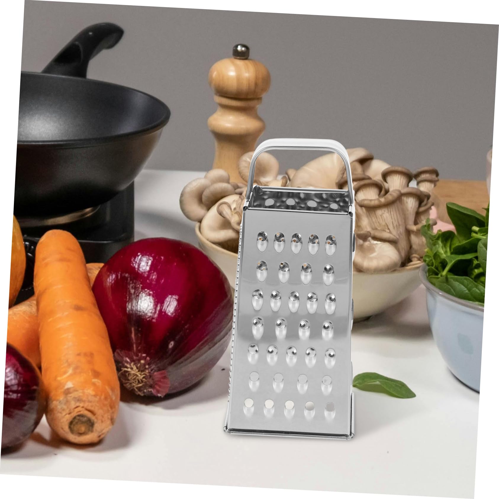 Hachoir Multifonctions Joseph Joseph Multi-Prep Compact 4-en-1 - Hacher, Râper, Trancher, Julienne - Avec Boîte De Rangement Et Protège-doigts