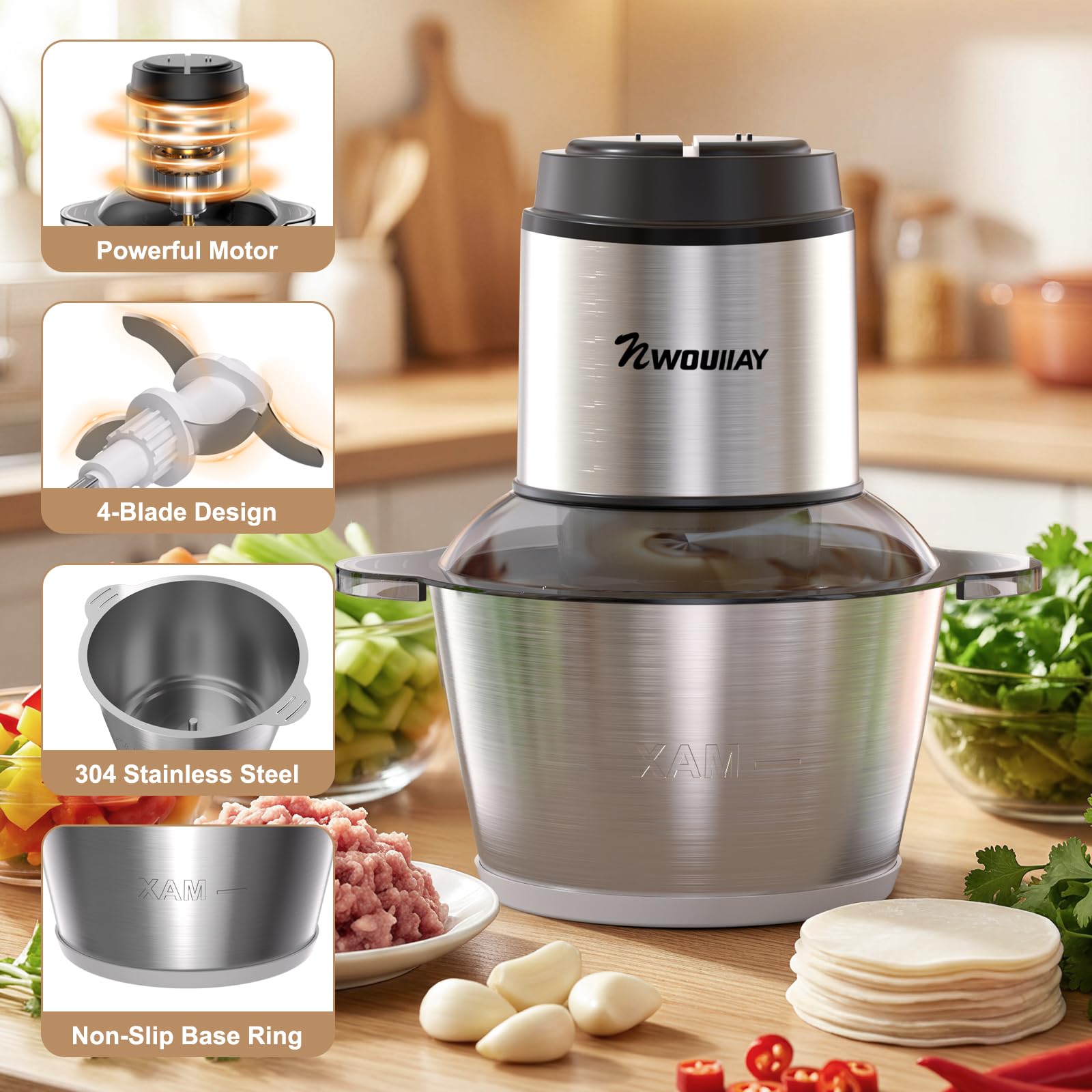 Mélangeur Machine De Mélangeur Yam Pounder Puissant Commercial Électrique Hachoi Mélangeur Machine De Mélangeur Yam Pounder Puissant Commercial Électrique Hachoi